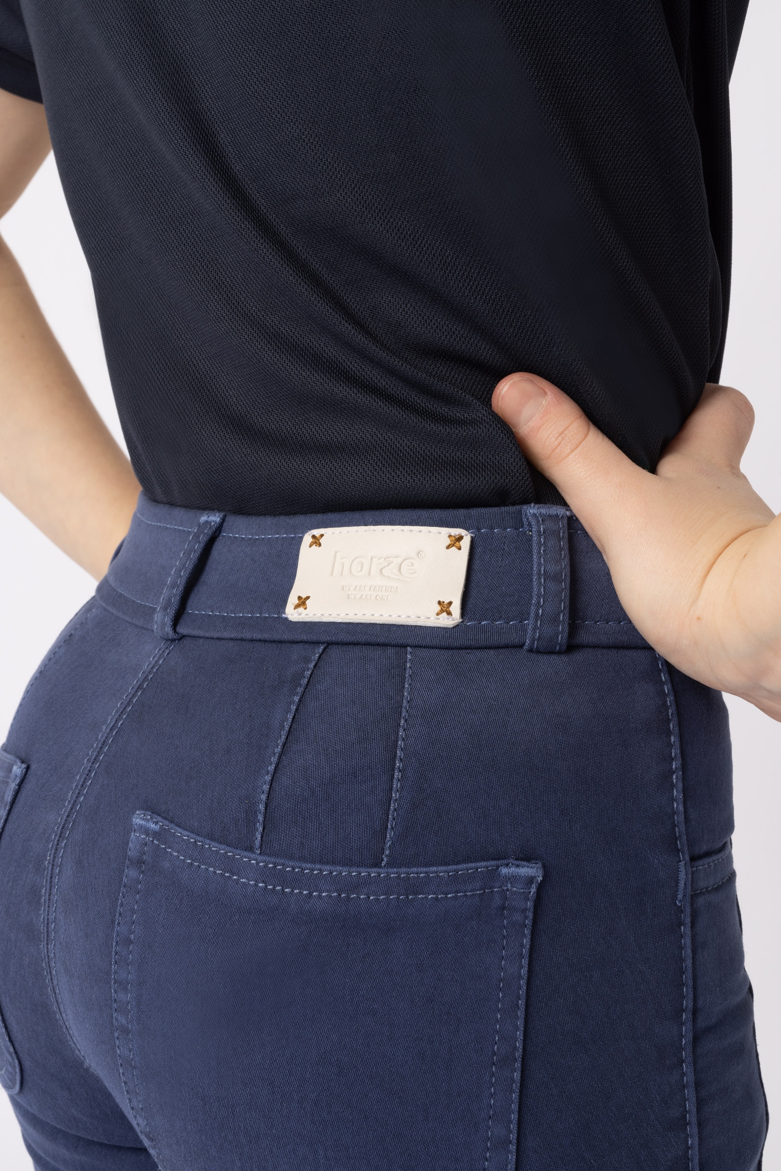 Horze Suki Kn&aelig;grip Ridebukser, b&oslash;rnemodel