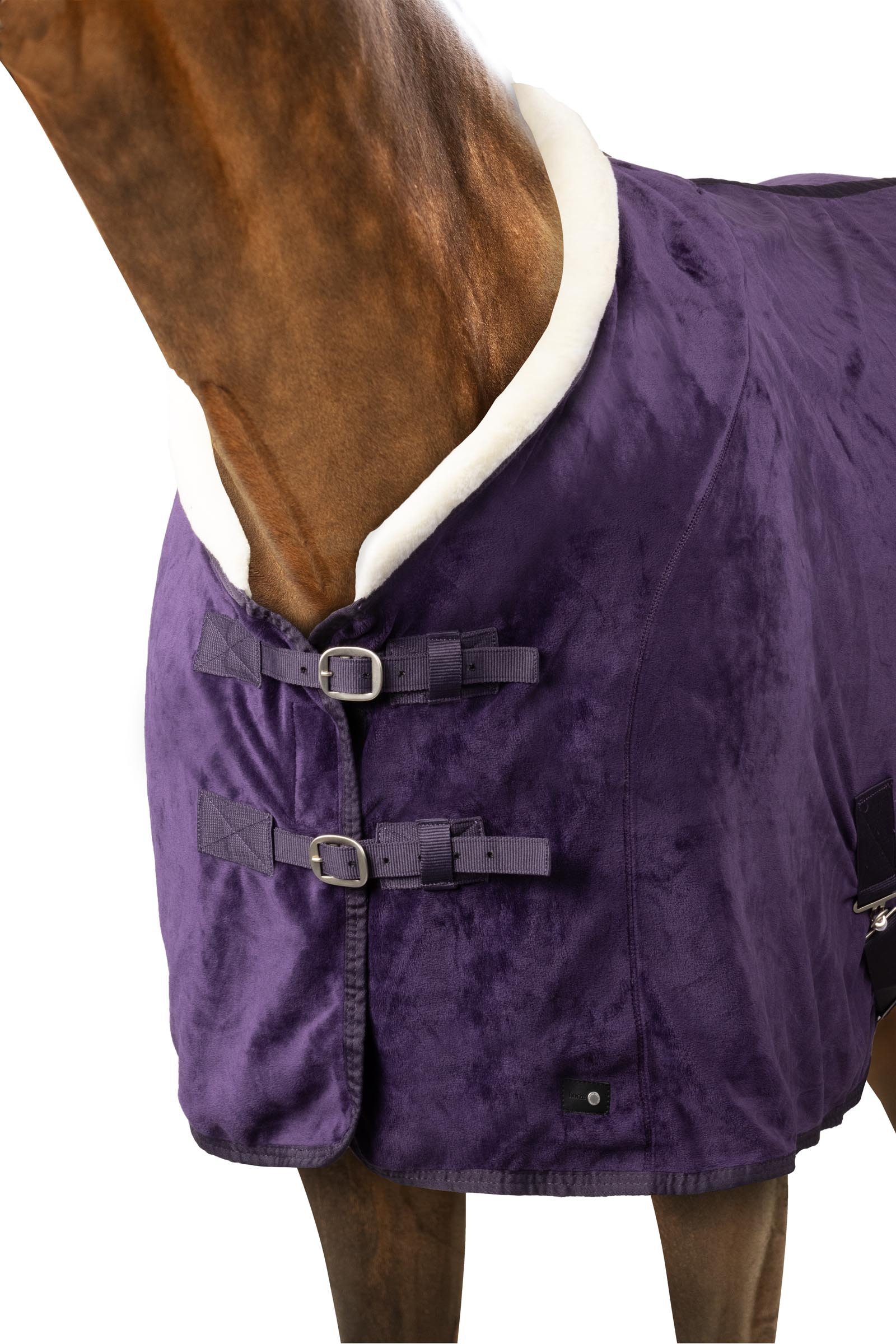 Horze Lincoln fleecedækken med faux fur-krave