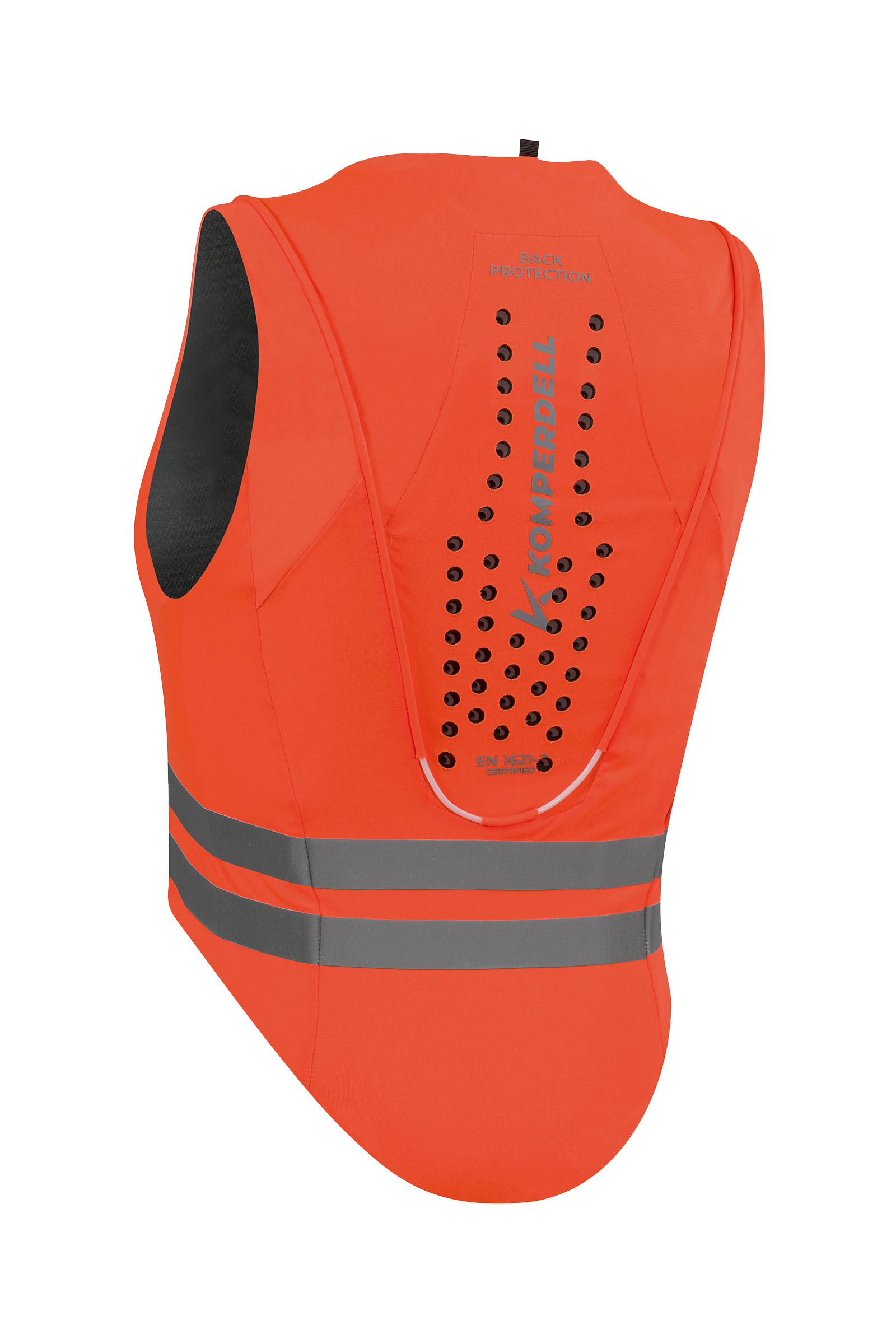 Komperdell Ballistic High Visibility FlexFit rygbeskytter, vendbar