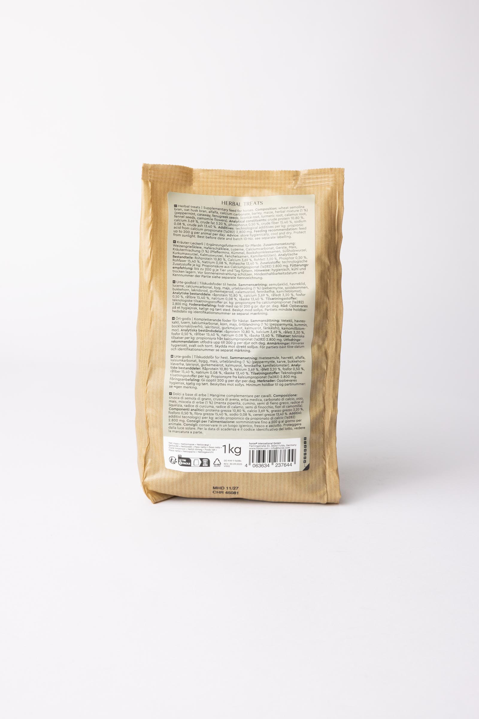 Horze Godbidder med Urter, 1kg