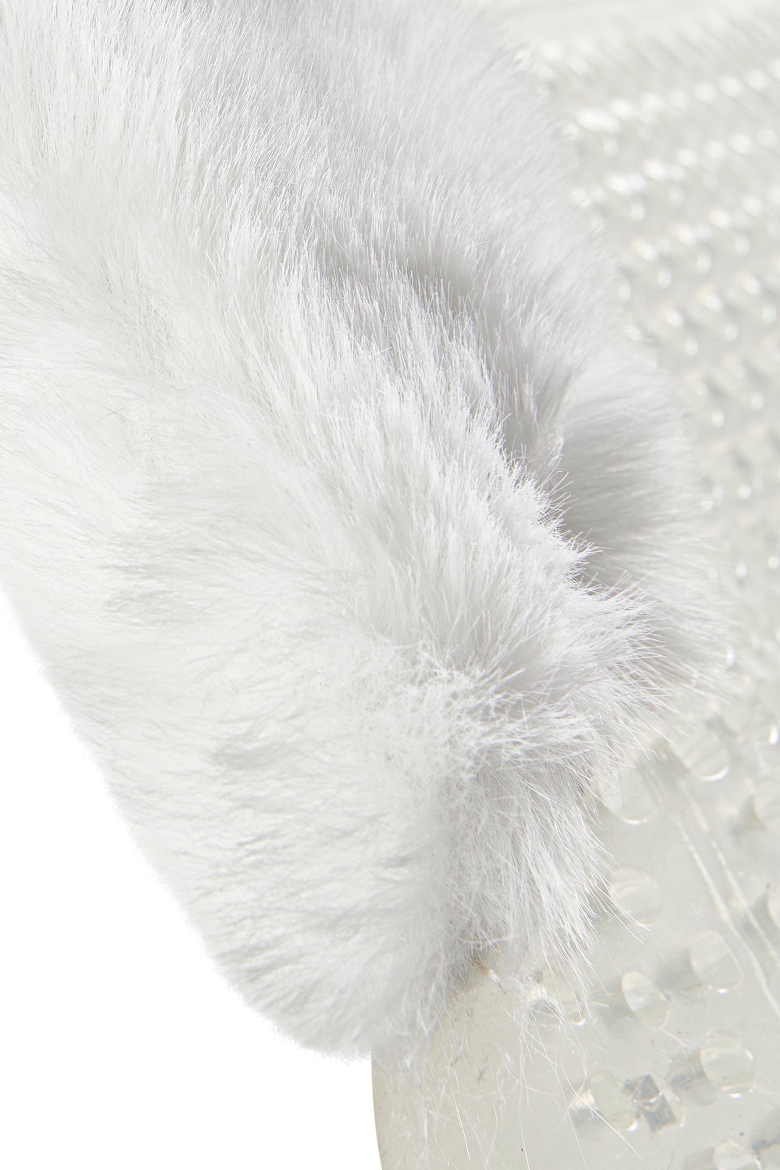 Acavallo skridsikker Classic gelpad med kunstigt lammeskind, flad