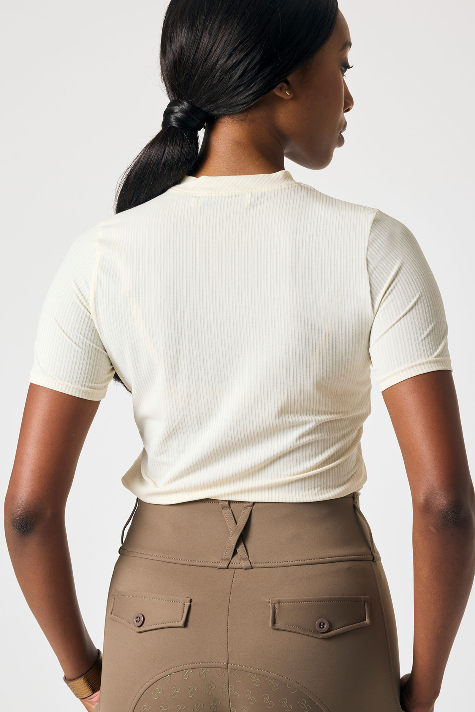 PS of Sweden Courtney S/S Stribet Mesh T-shirt