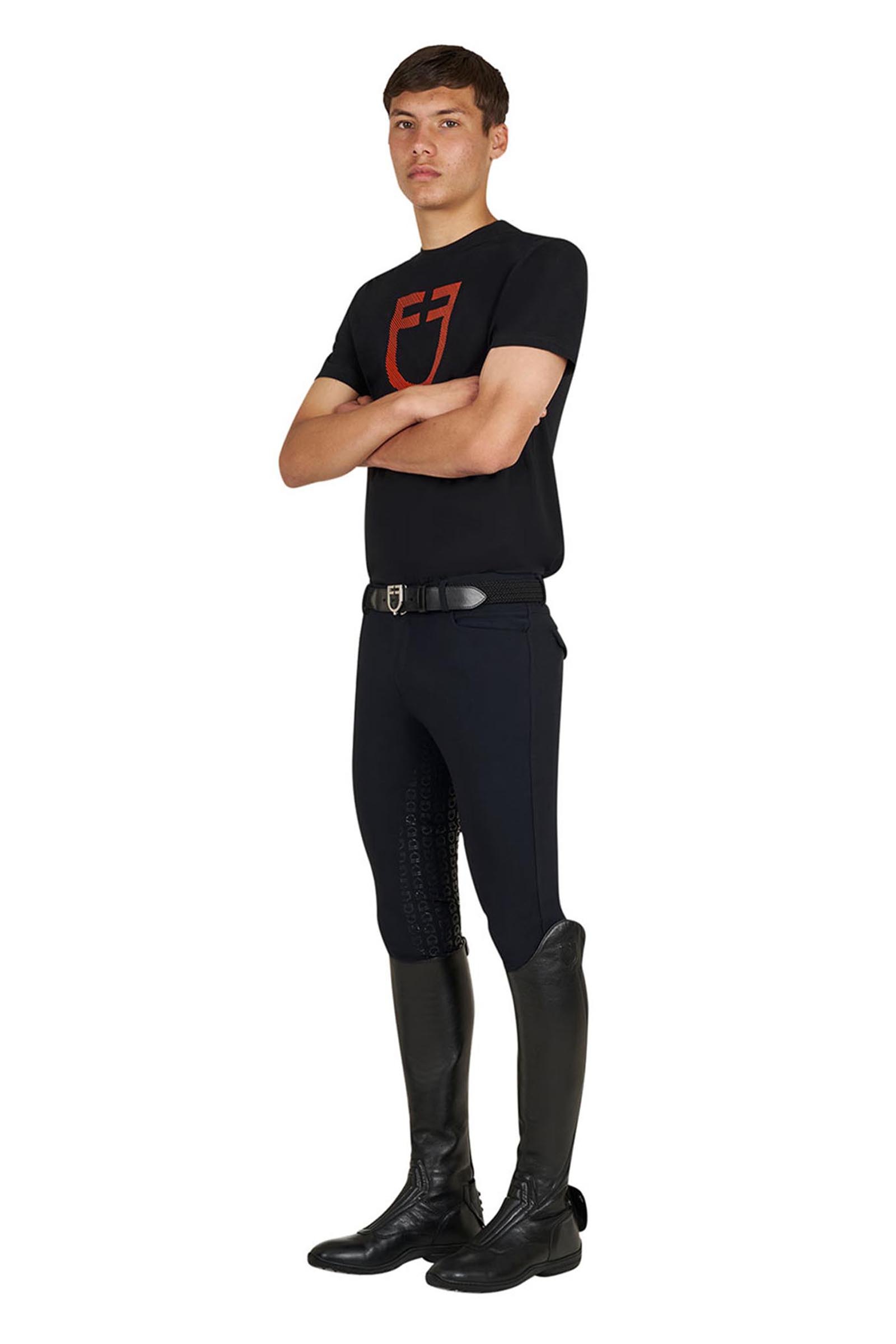 Equestro SS2026 Herre Basic T-shirt med blankt logo  