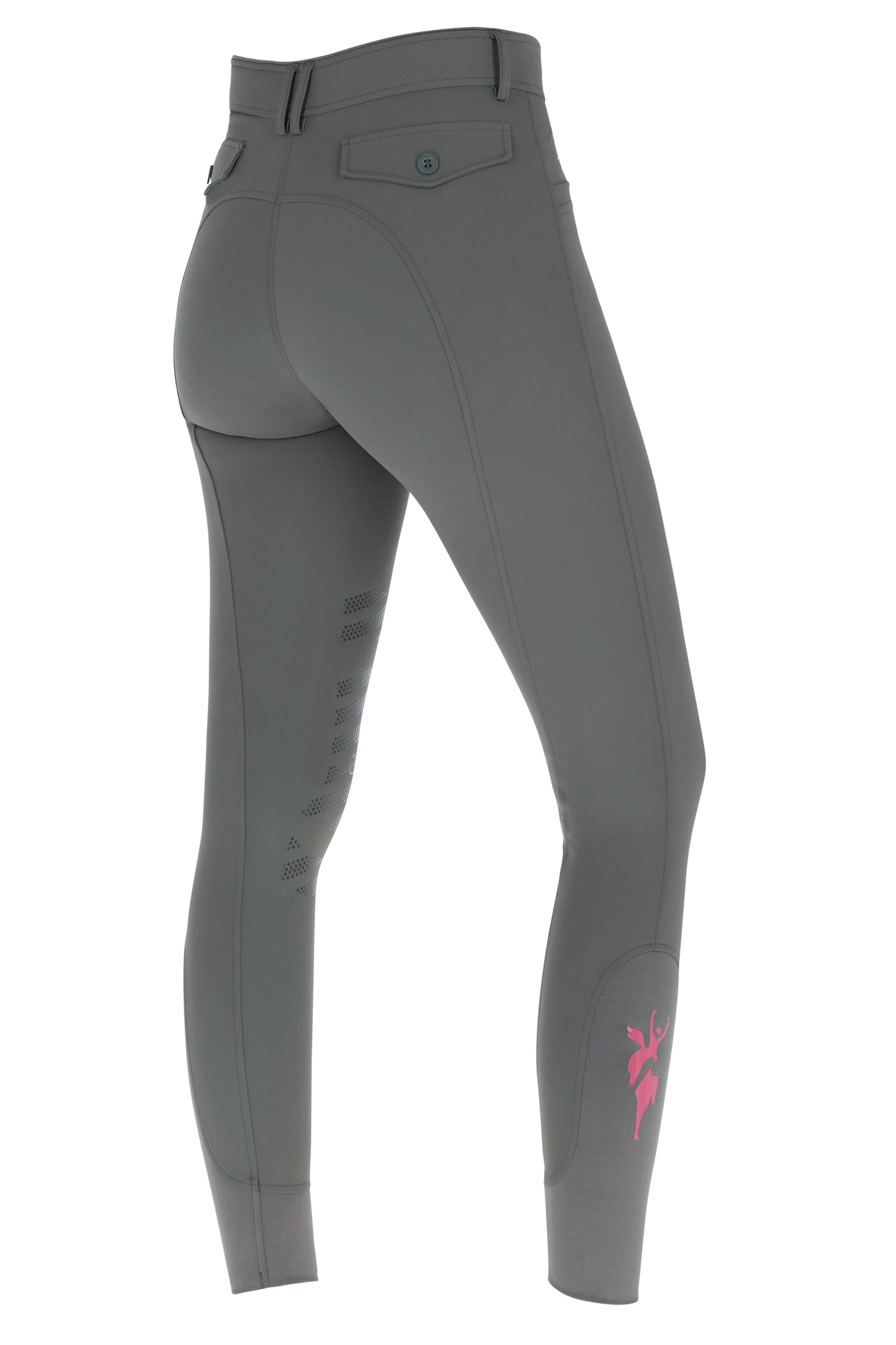 Graphite Dark grey Covalliero Janne x PinkRibbon Women's Breeches