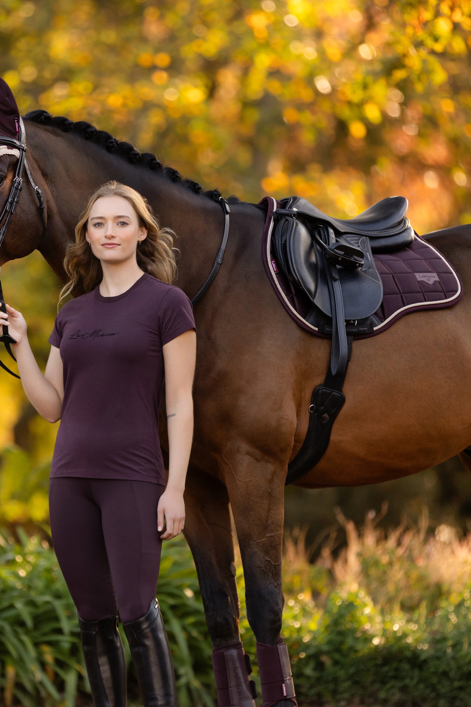 LeMieux Loire klassisk firkantet allround sadelunderlag
