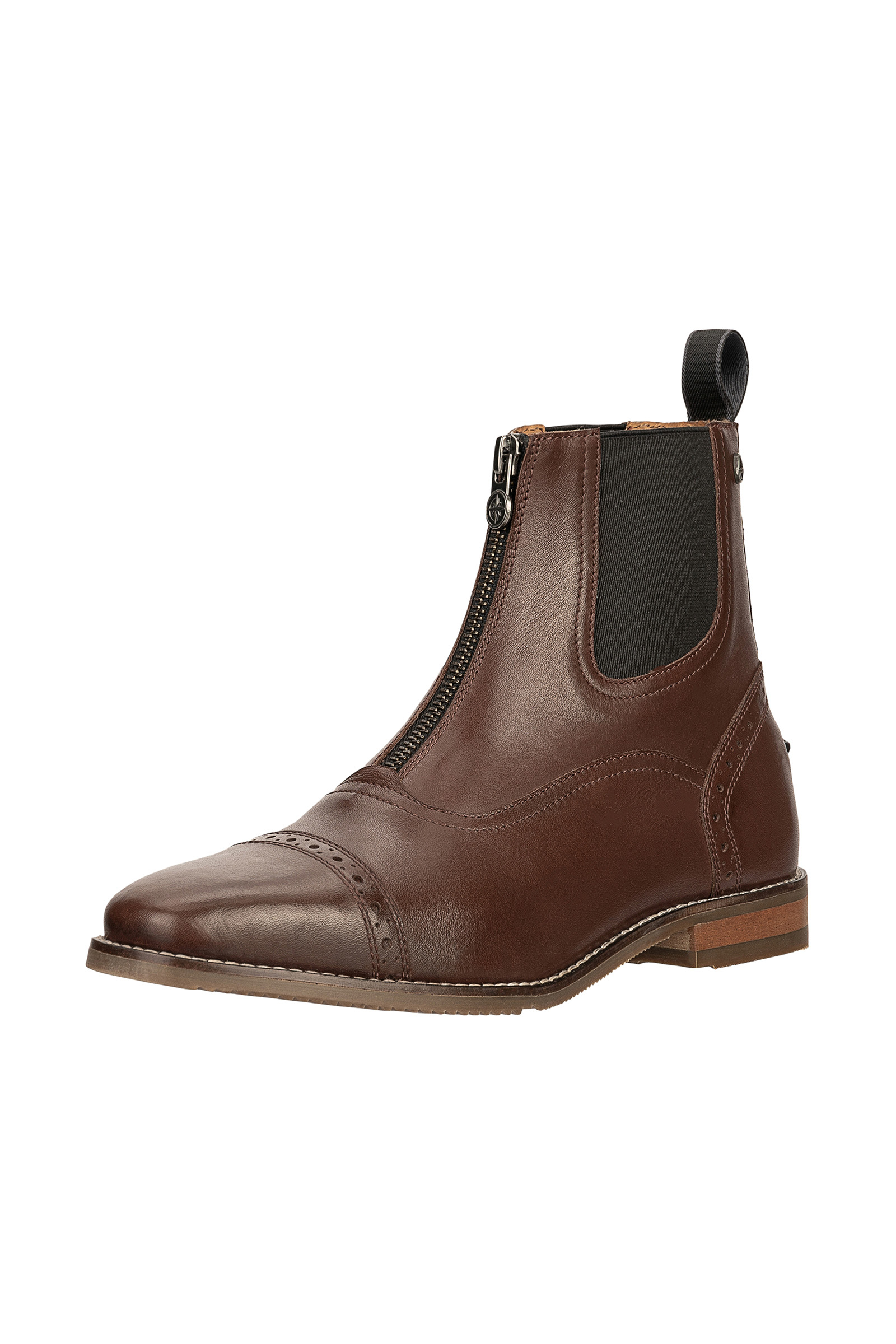 brown Suedwind Footwear Florentina Front Zip Jodhpur Boots