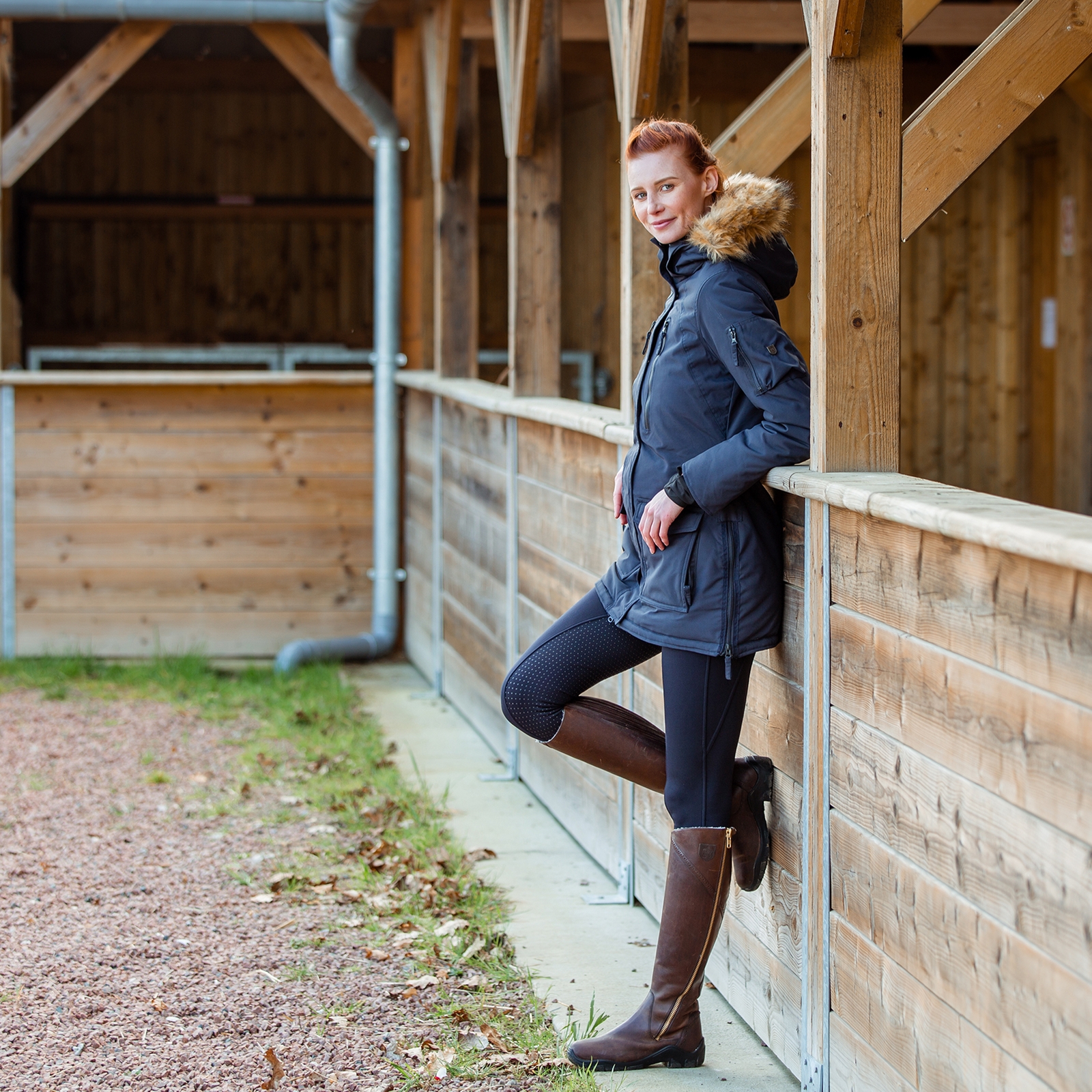 Horze Brooke lang parka, damemodel