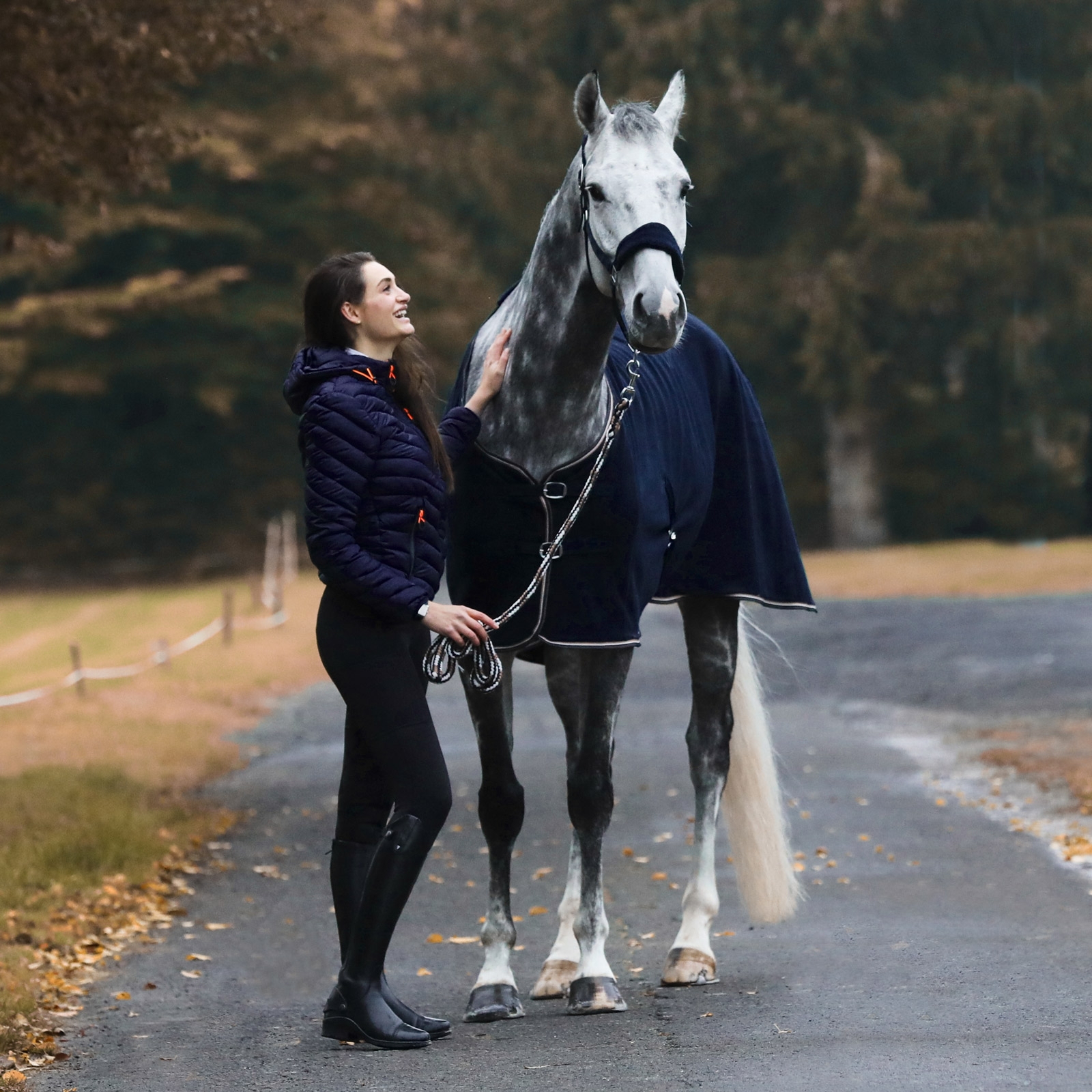 Horze Kiel grime med fleece