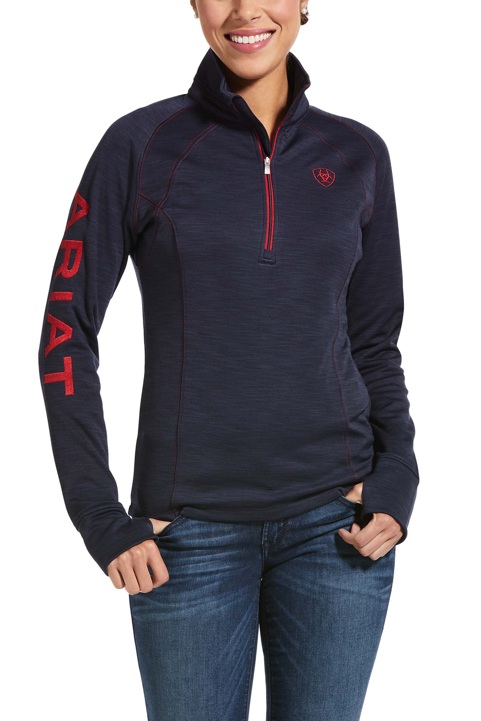 Ariat Tek Team 1/2 Zip sweatshirt, damemodel