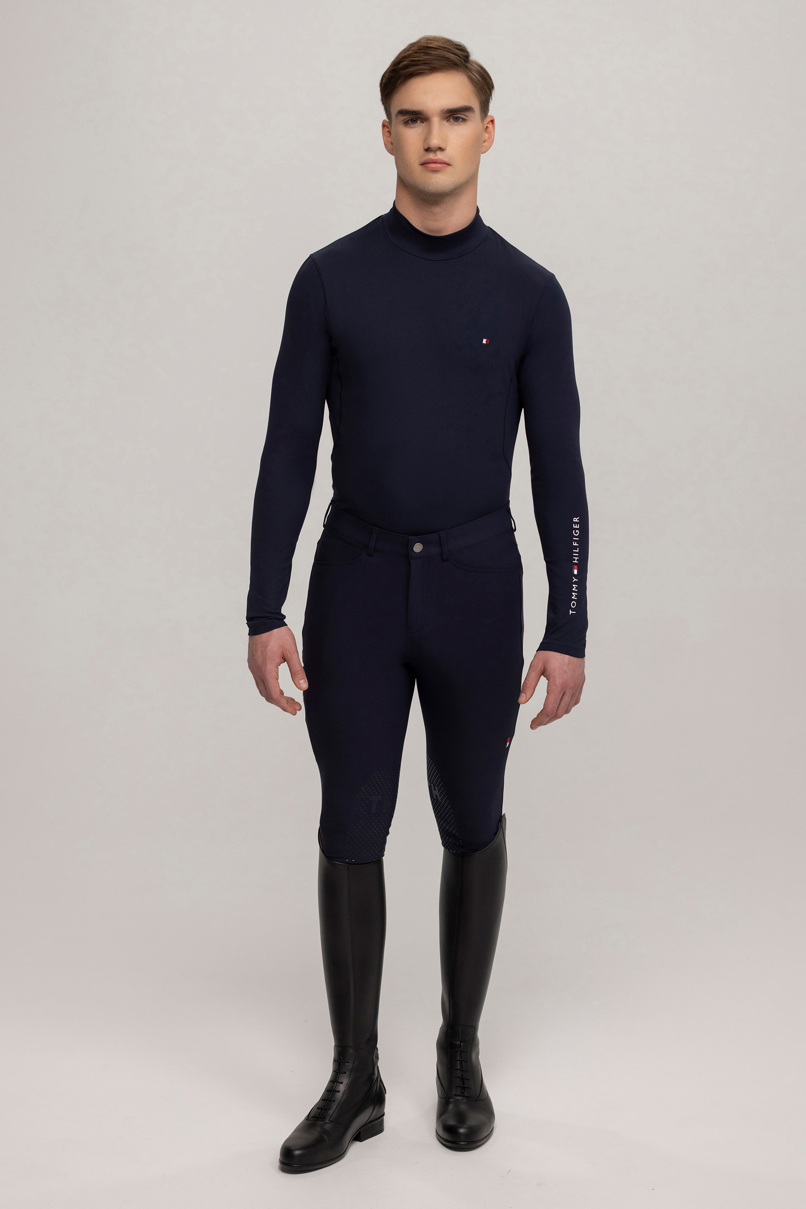 Tommy Hilfiger Equestrian Phoenix herre lang&aelig;rmet tr&oslash;je med h&oslash;j hals