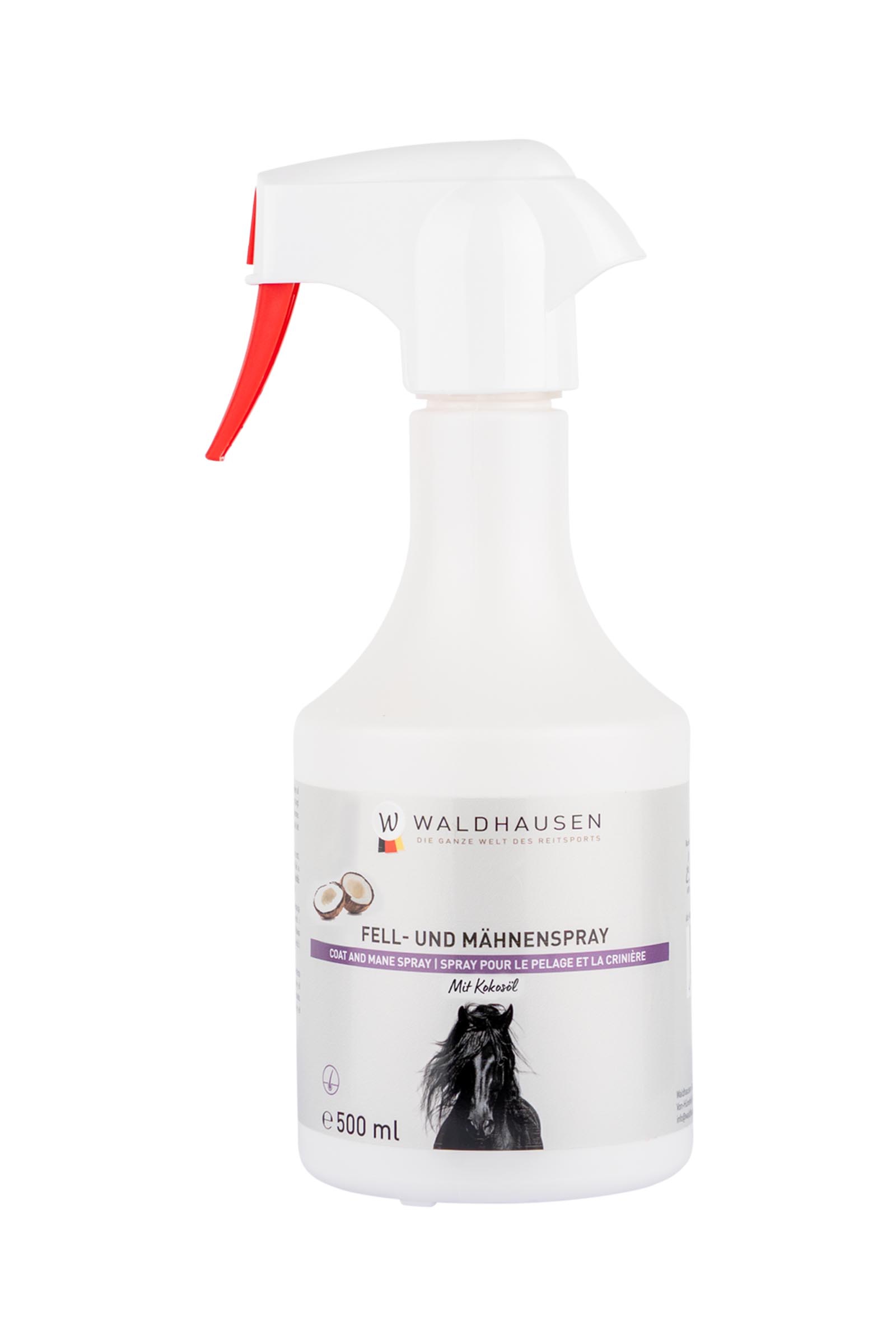 Waldhausen pels- og manespray med kokosolie, 500 ml