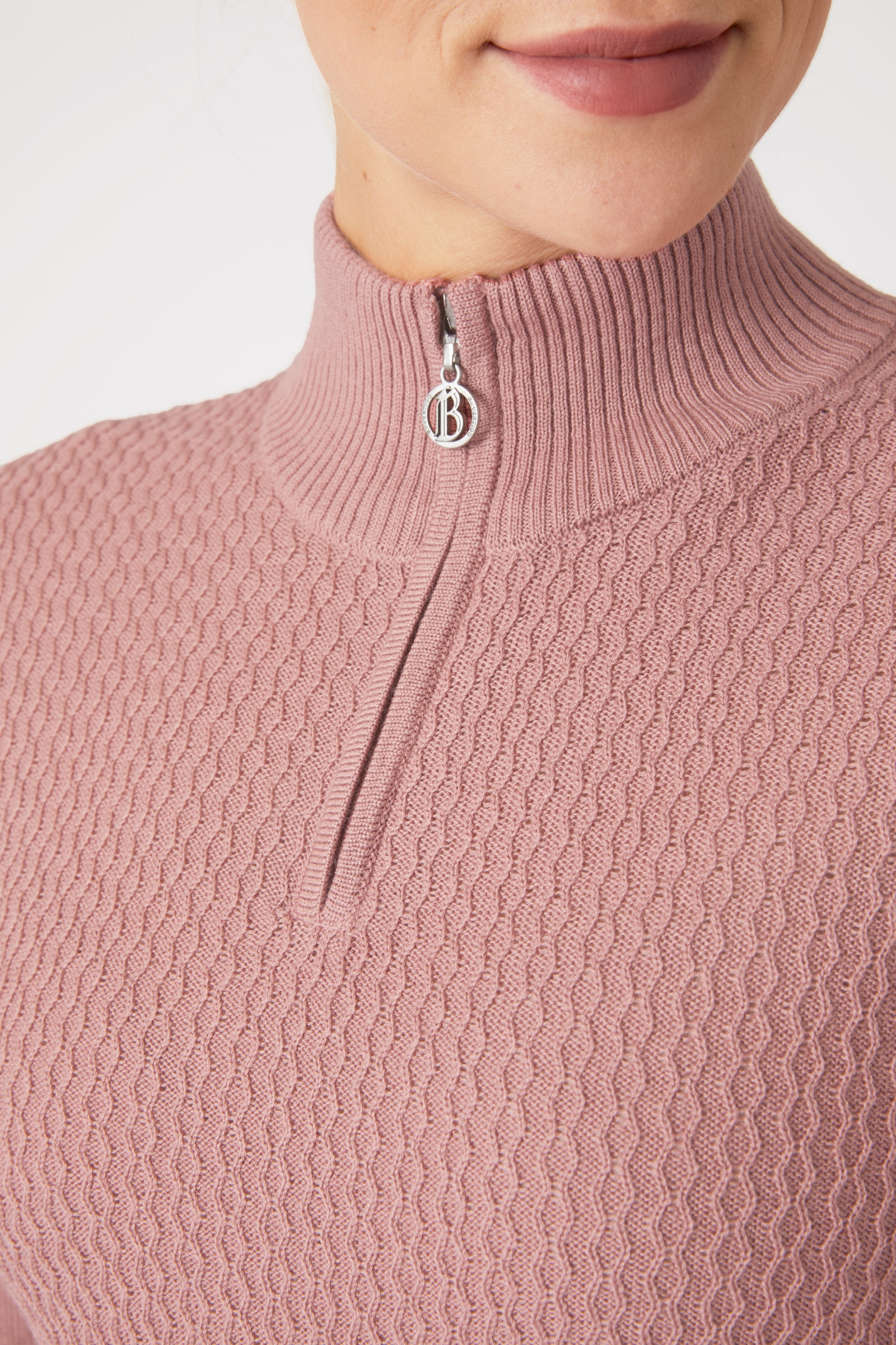 B Vertigo Ruth strikket pullover med lynlås