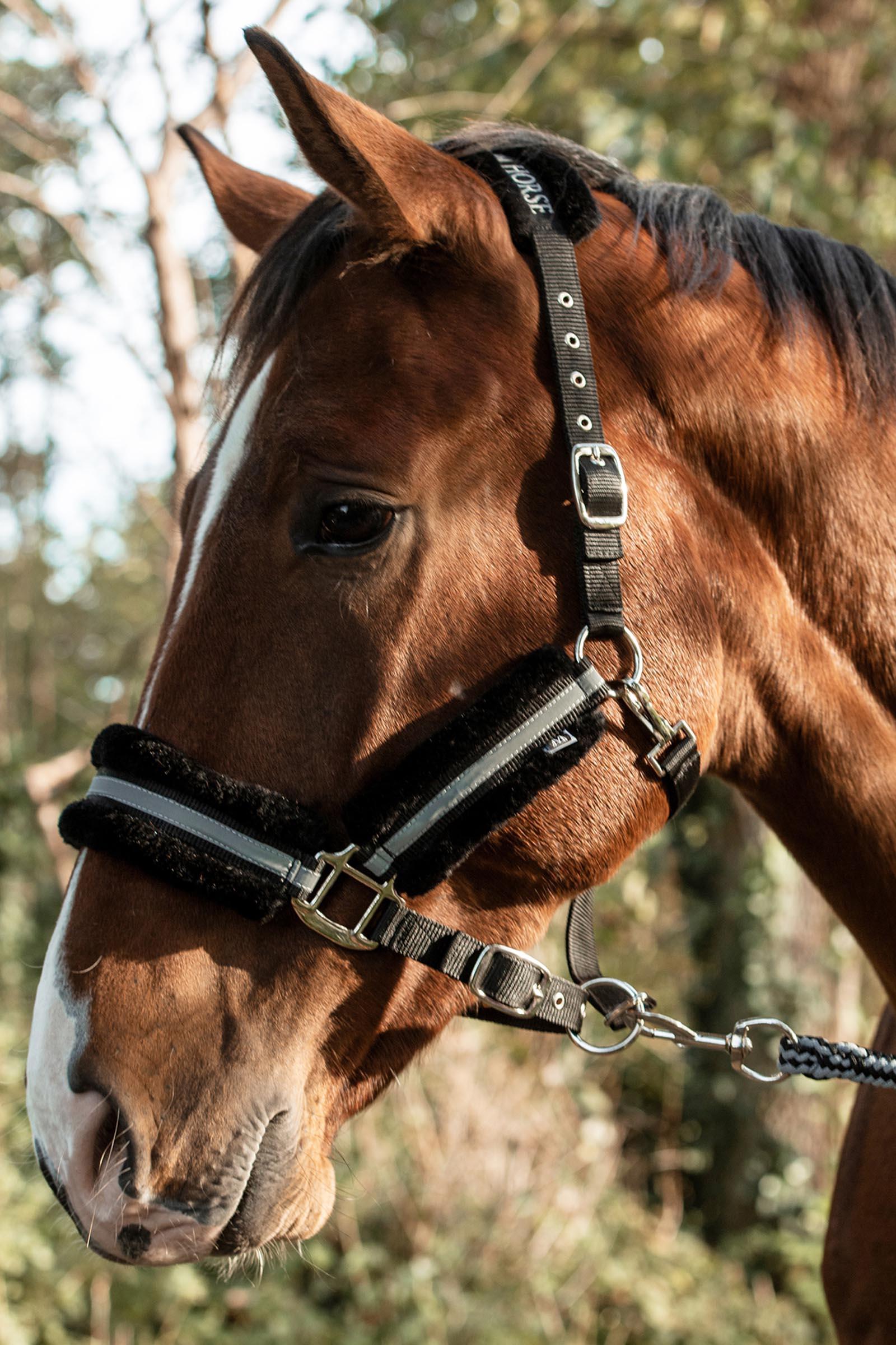 Mountain Horse justerbar grime med kunstpels