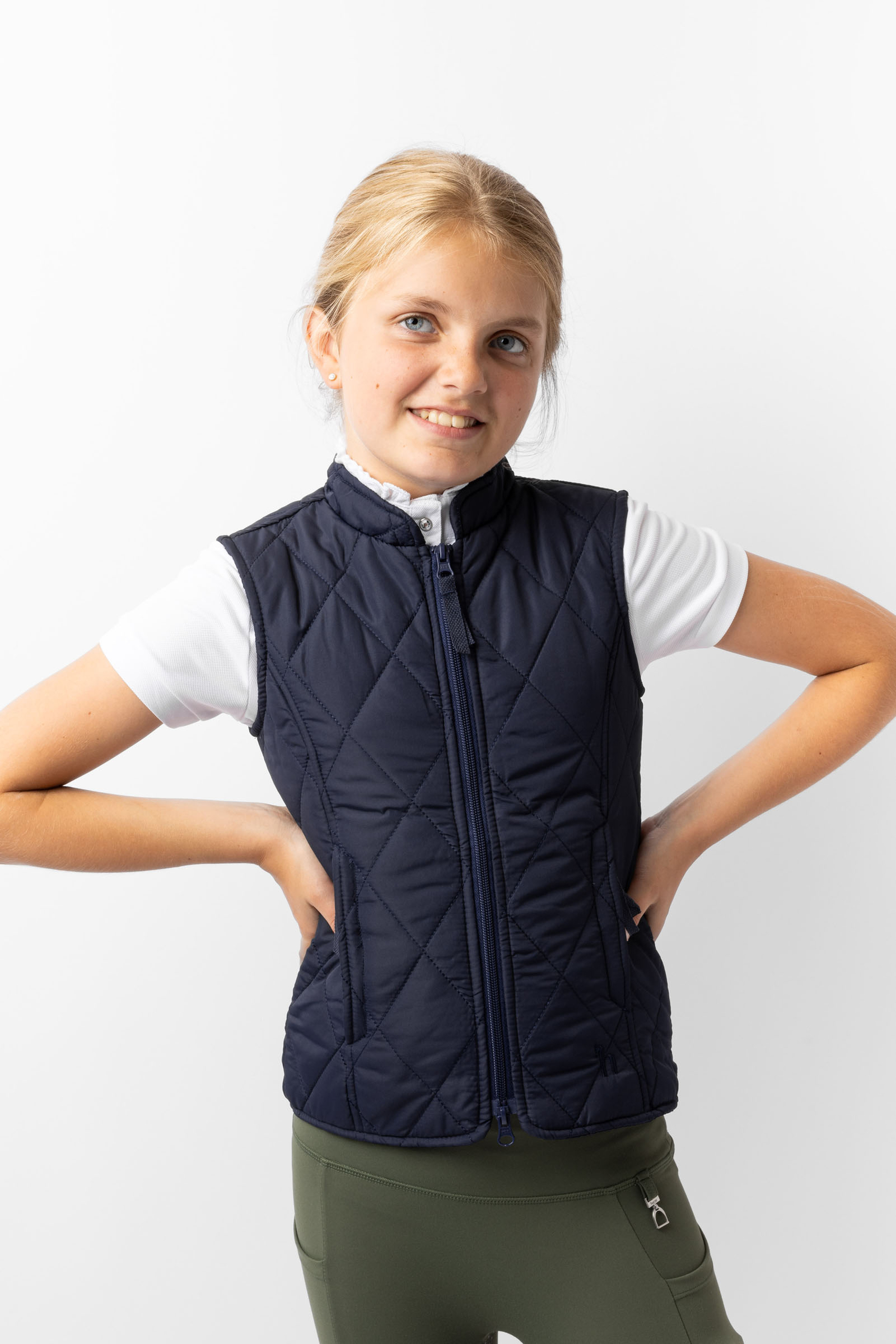 Horze klassisk quiltet vest, barn