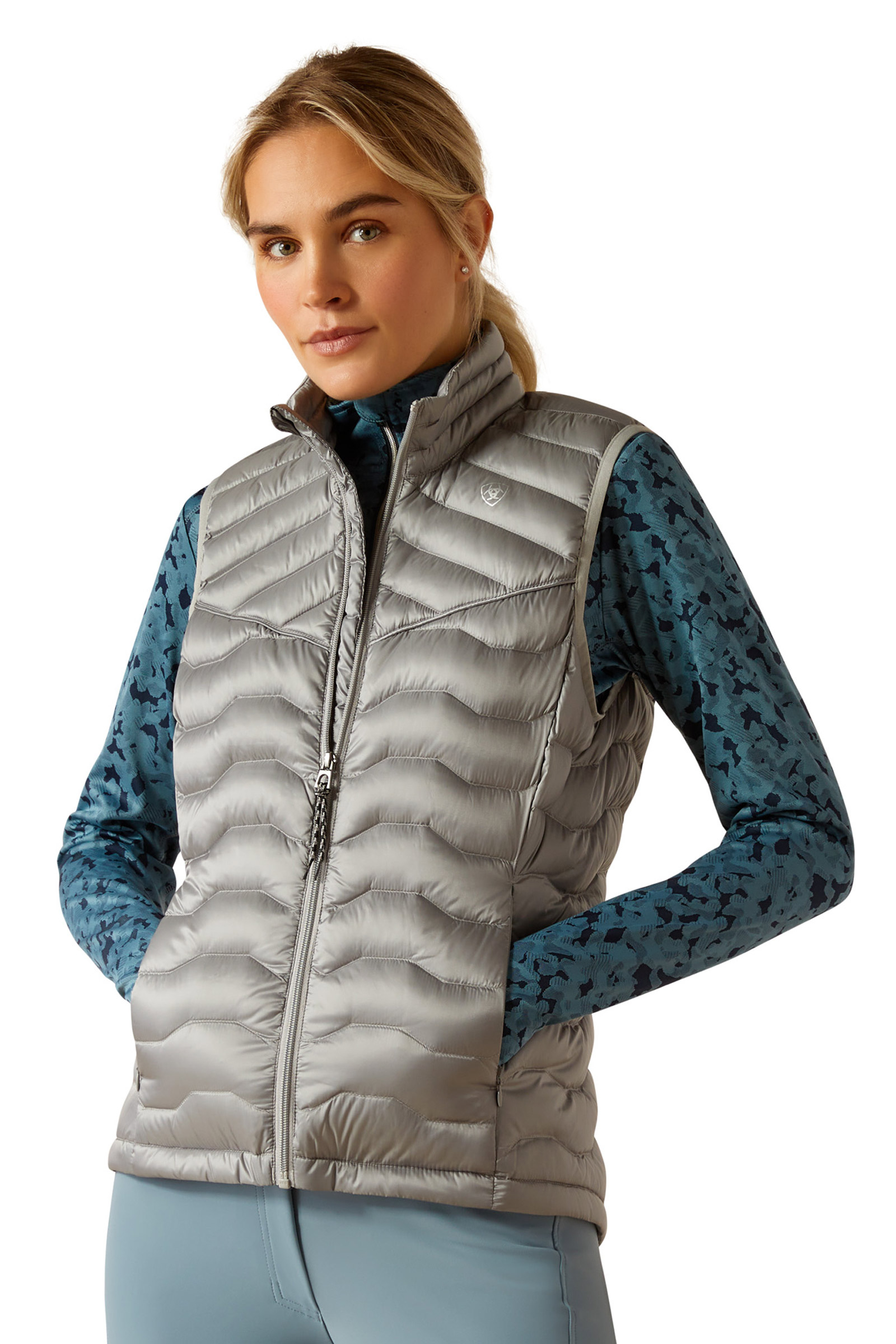 Iridescent Ultimate Grey Ariat Ideal Down dames vest