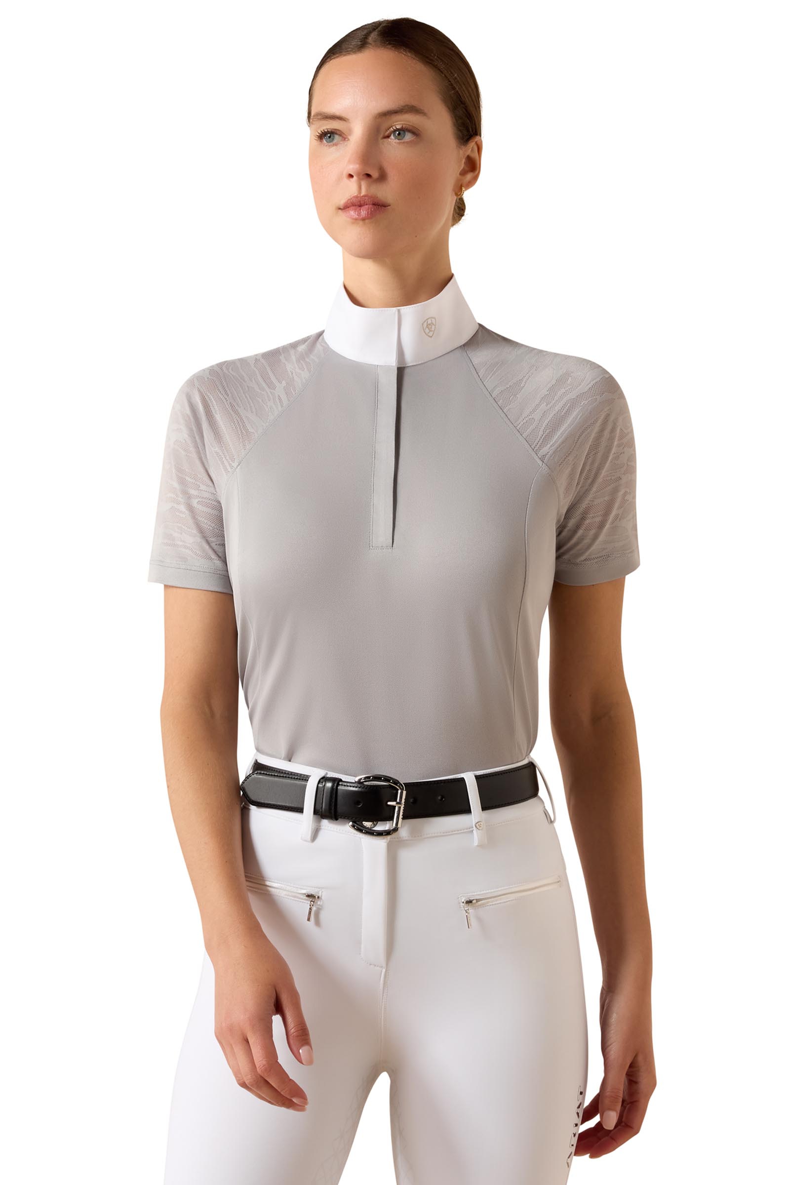 Show Grey Ariat Aptos Vent 2.0 damekonkurrenceskjorte