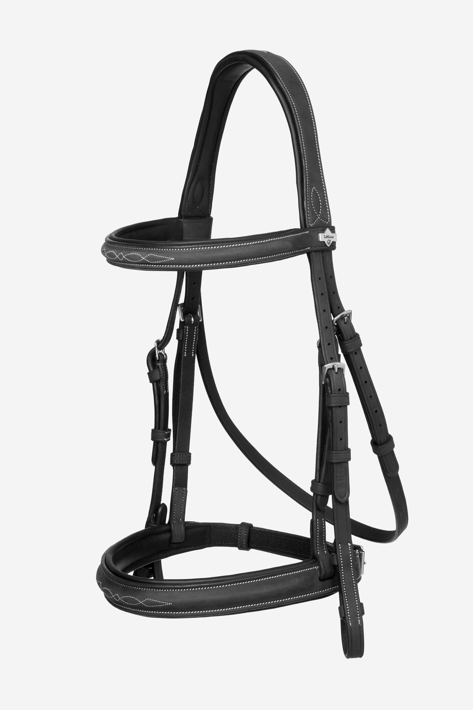 Black/Silver LeMieux Hunter Broderet Trense