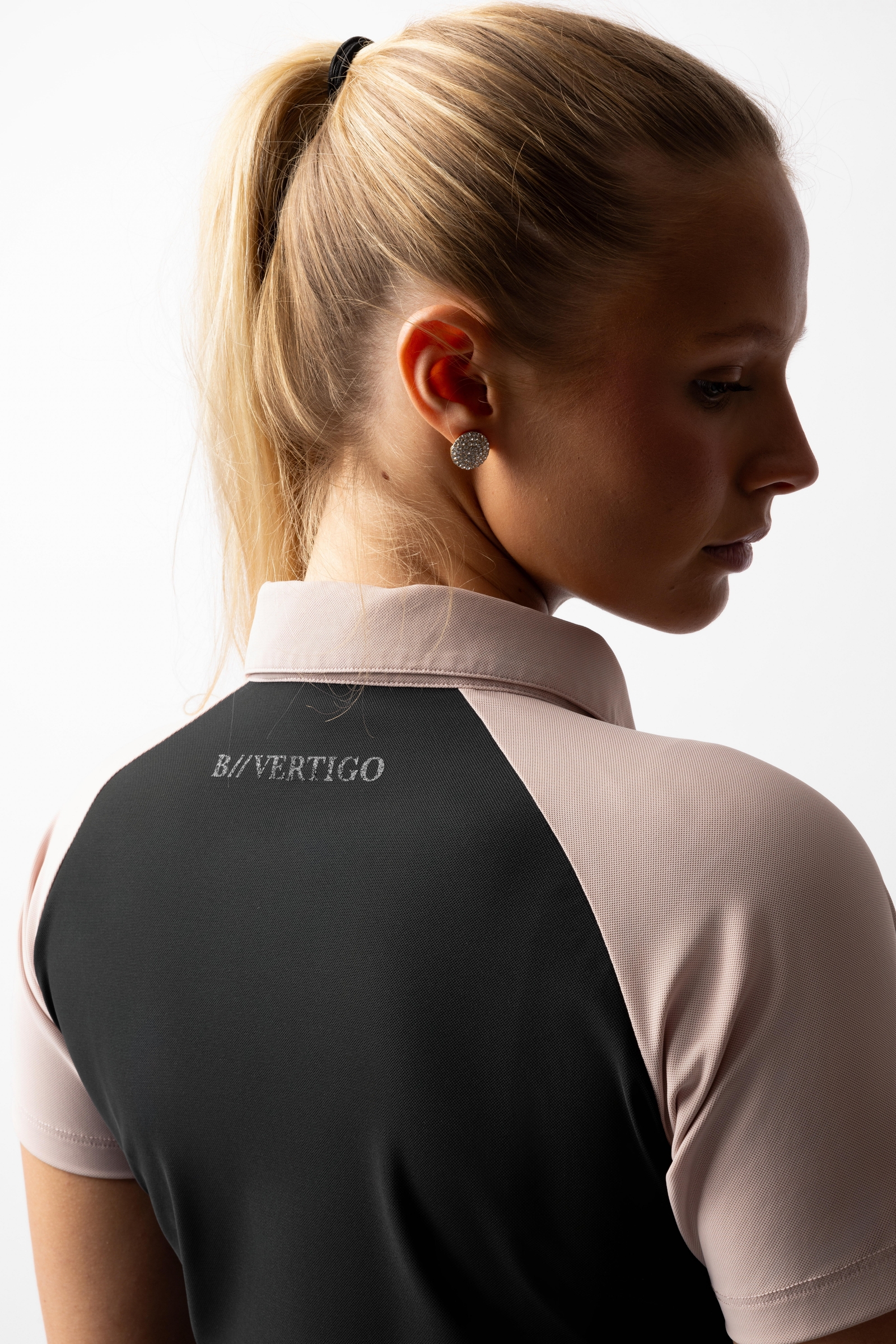 B Vertigo Giselle dame tofarvet poloshirt  