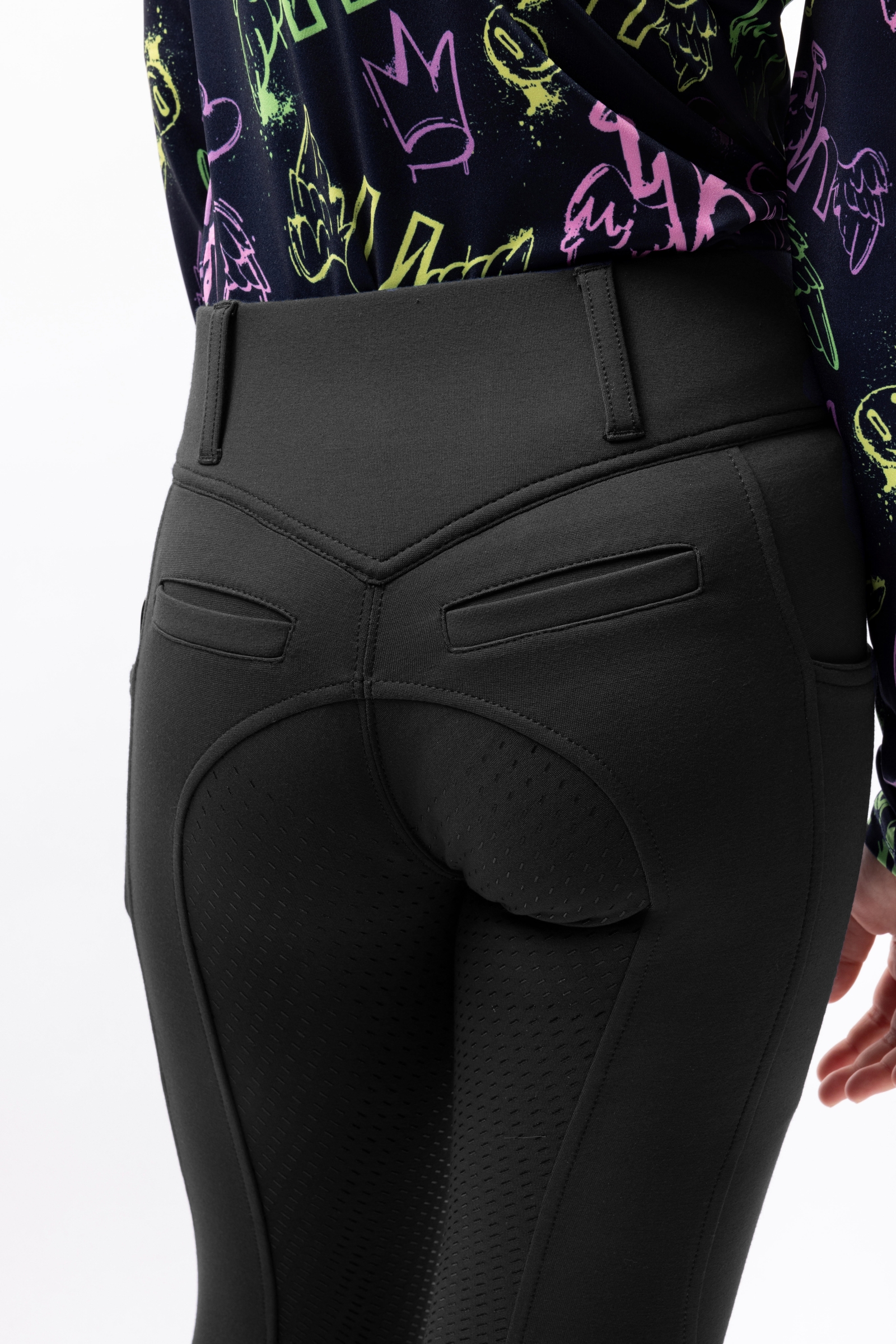 Horze Mira B&oslash;rne ridebukser med fuldt s&aelig;de