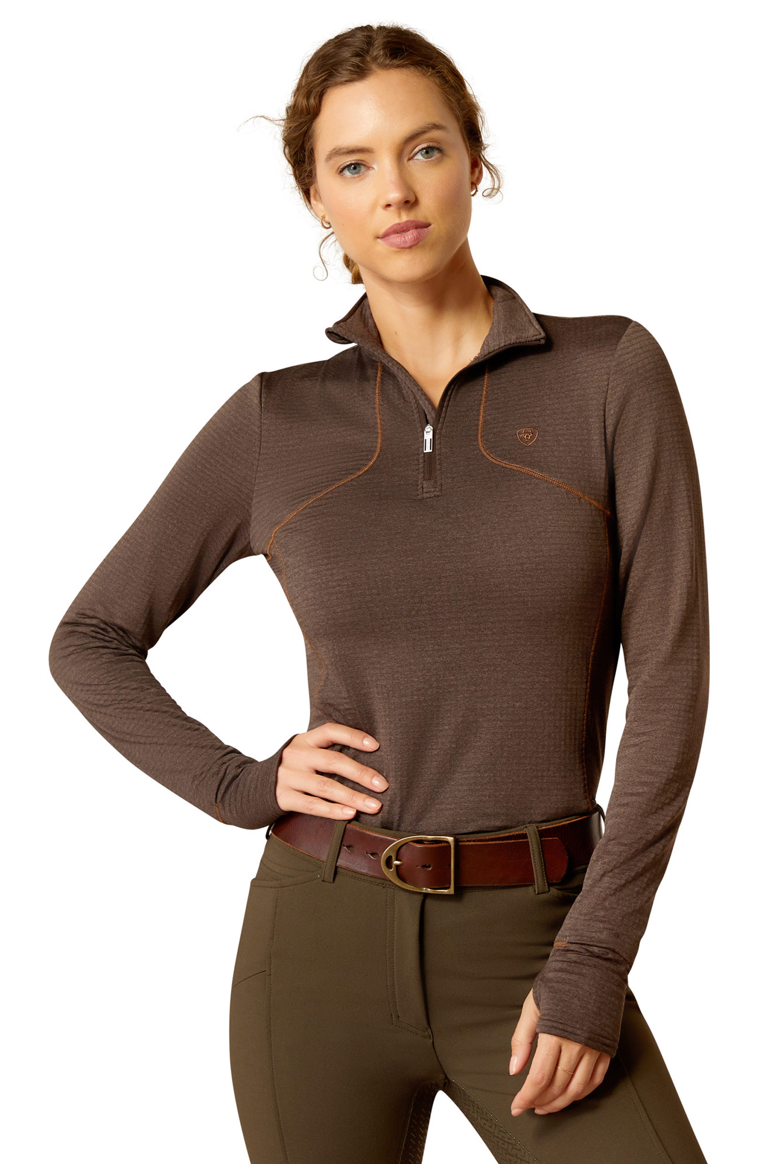 Ariat Gridwork 1/4 Zip basisbluse