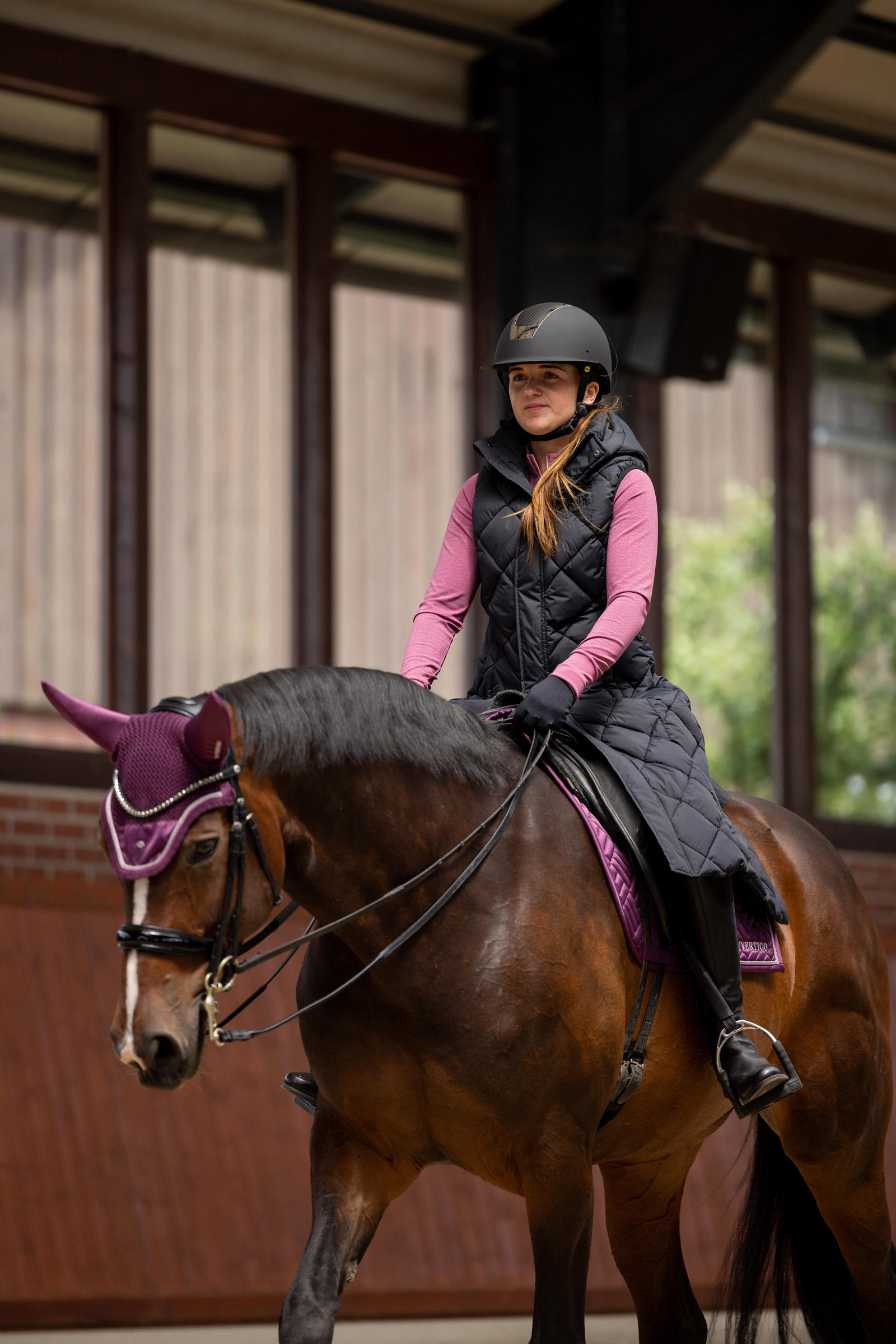 B Vertigo Gem Lang polstret ridevest