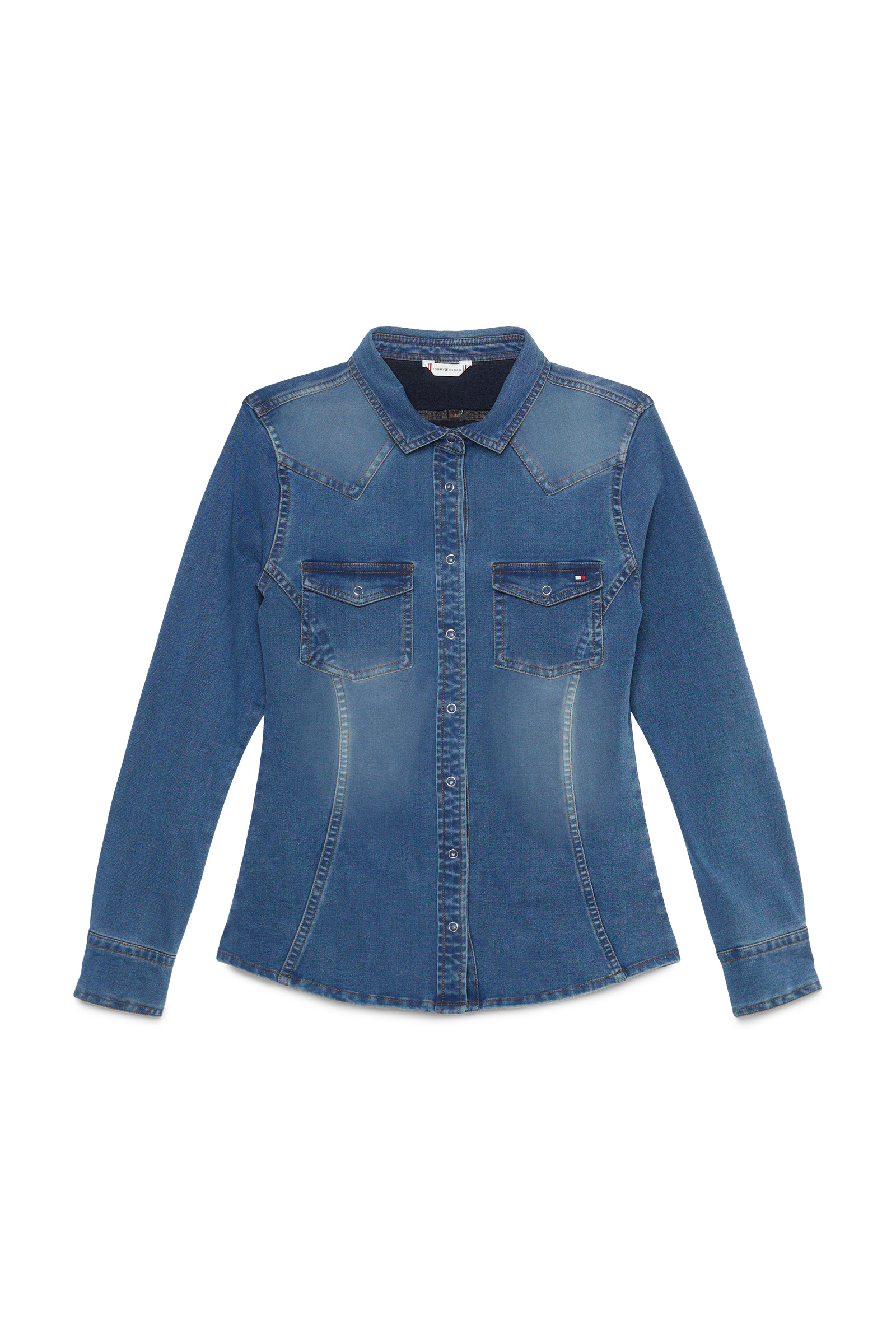 Tommy Hilfiger Equestrian Woodside Stretch Denim skjorte