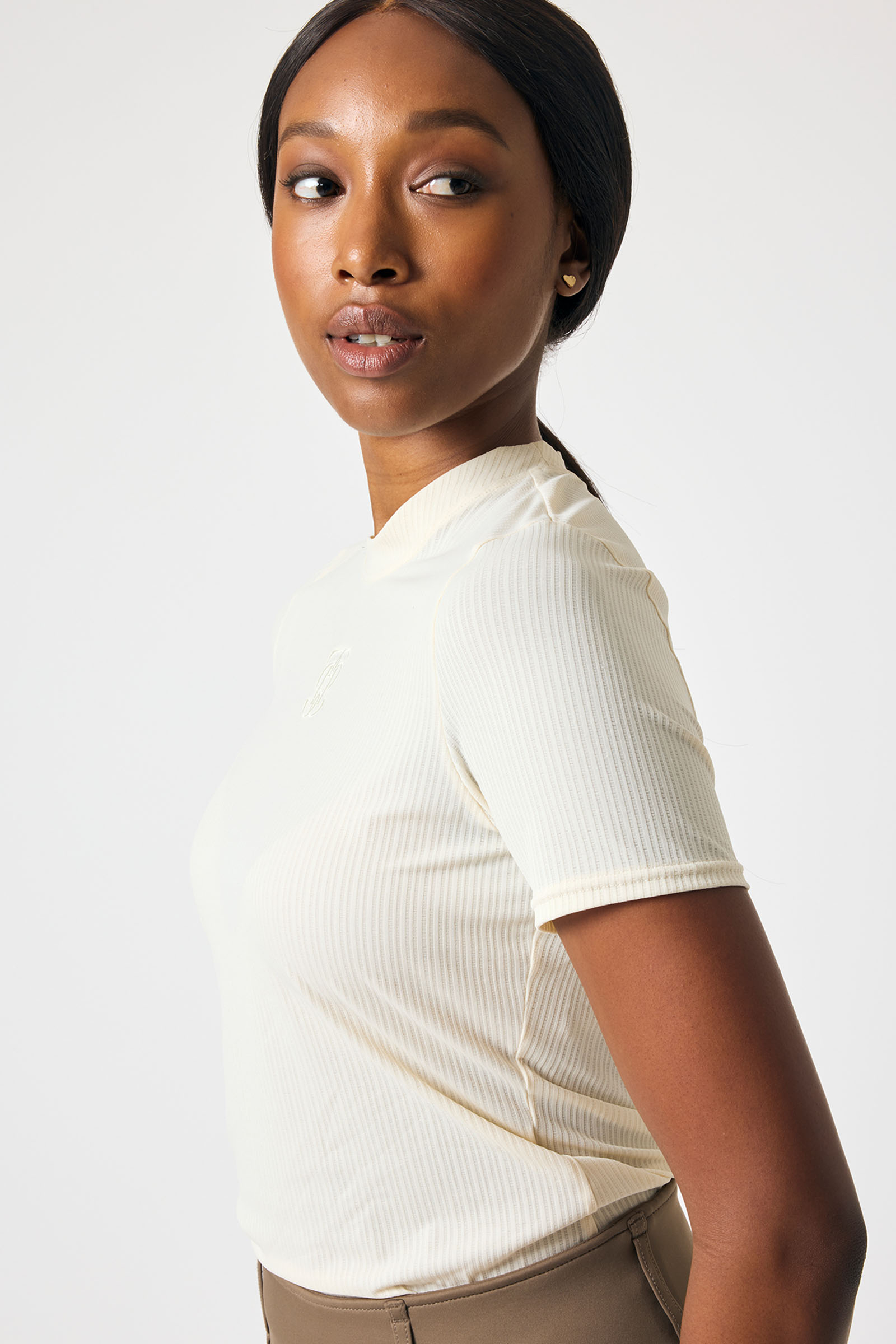 PS of Sweden Courtney S/S Stribet Mesh T-shirt