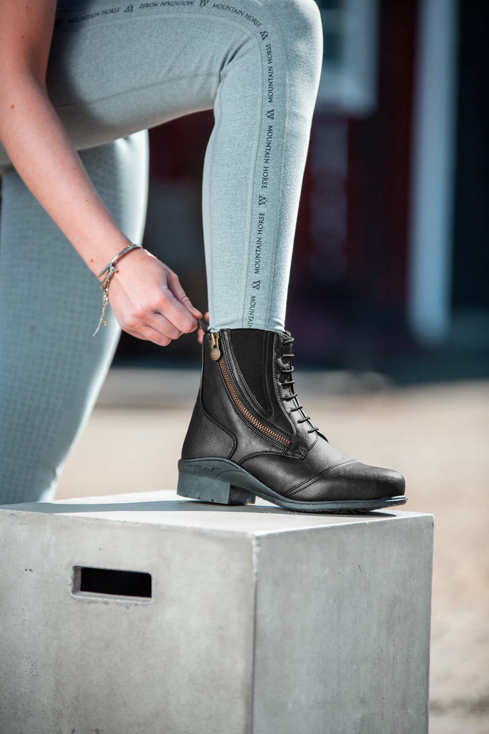 Mountain Horse Veganza Paddockov&eacute; boty s bočn&iacute;m zipem