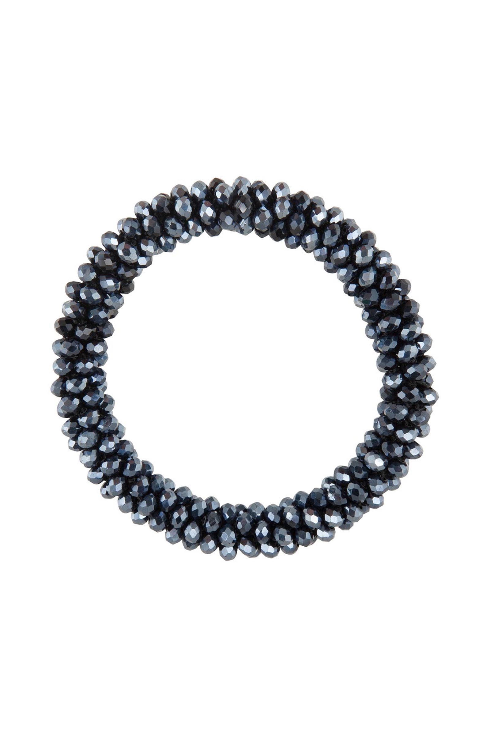 Navy BR Kiki scrunchie med krystal detaljer