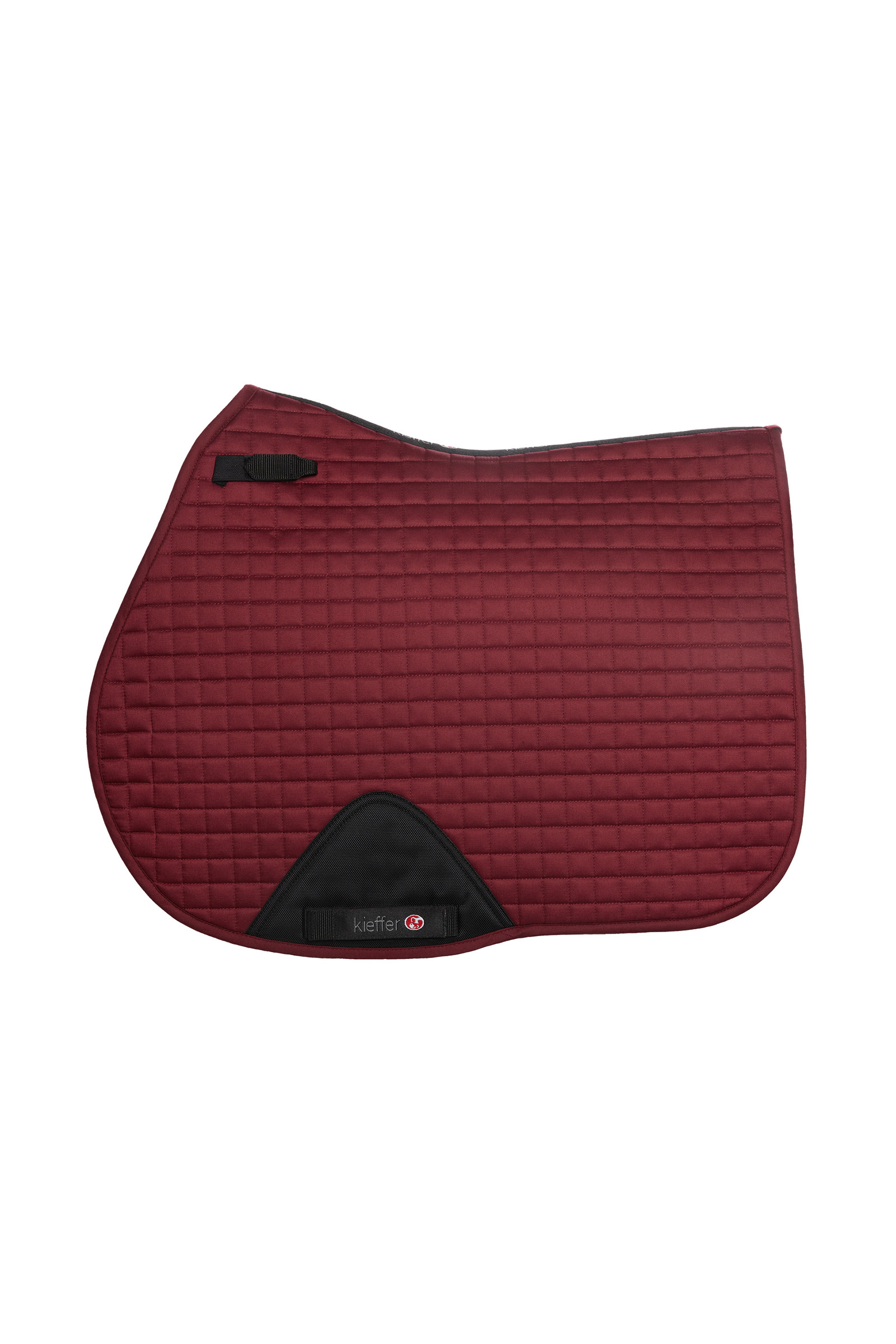 Burgundy Kieffer Cotton Pro Jumping Sadelpude