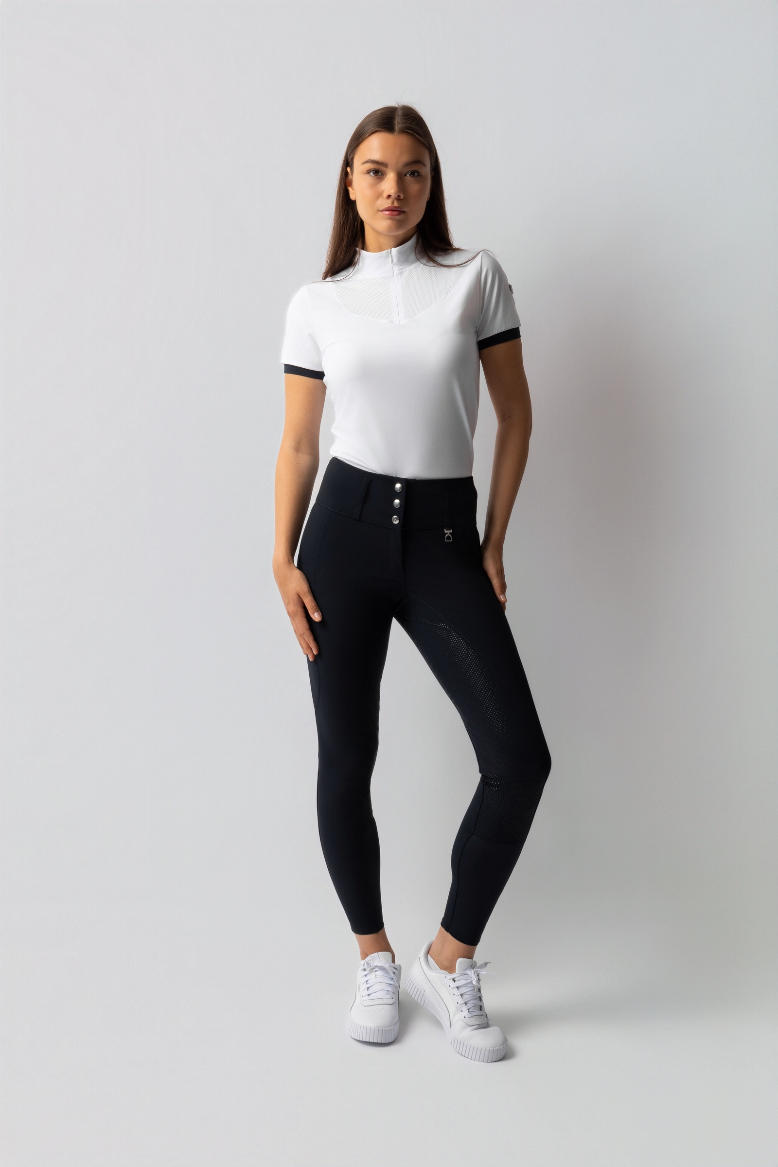 Horze Leonie ridebukser til kvinder med fuldt silikonegreb UPF 40+