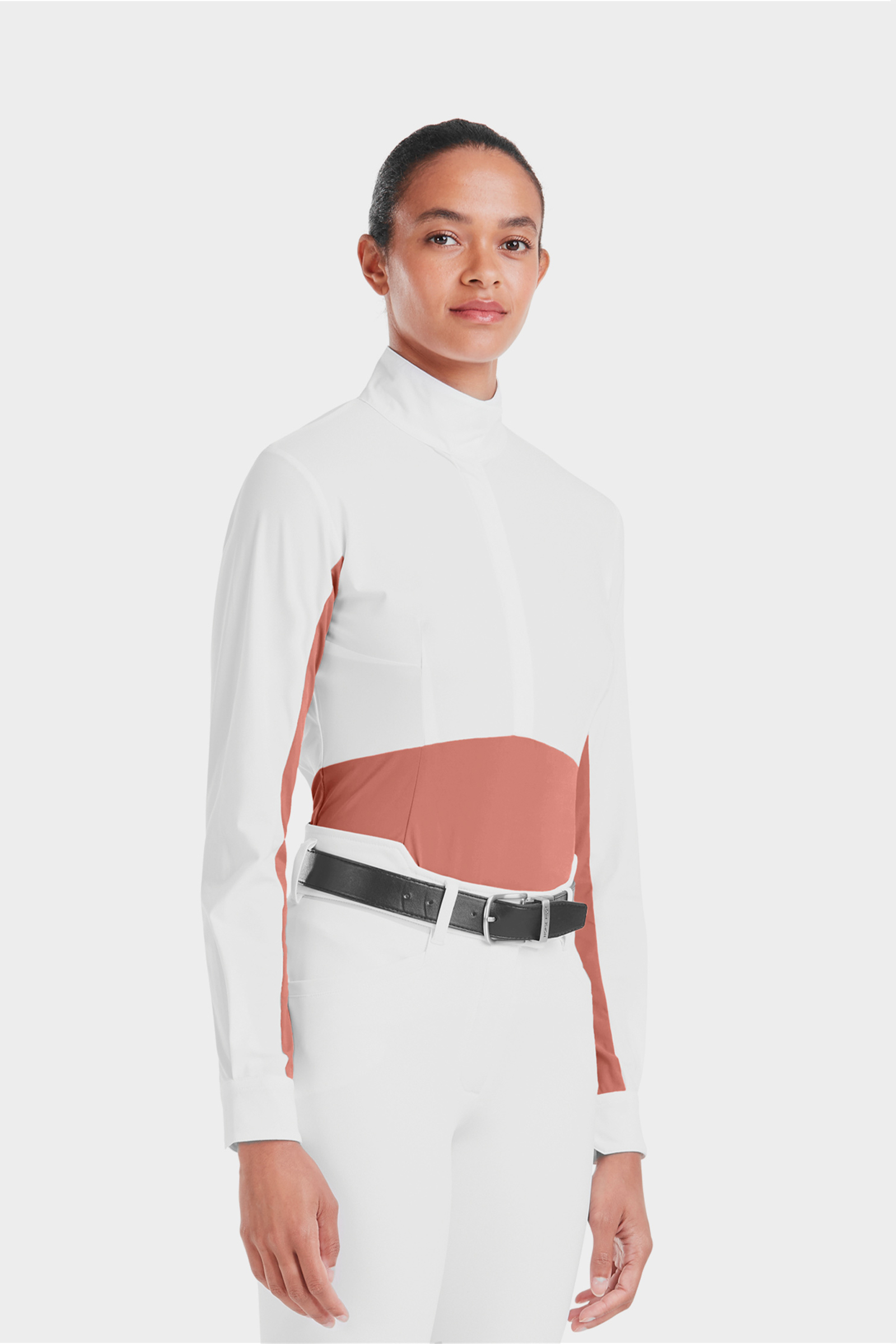 Brick Dust Horse Pilot Monica langærmet stævneskjorte til kvinder