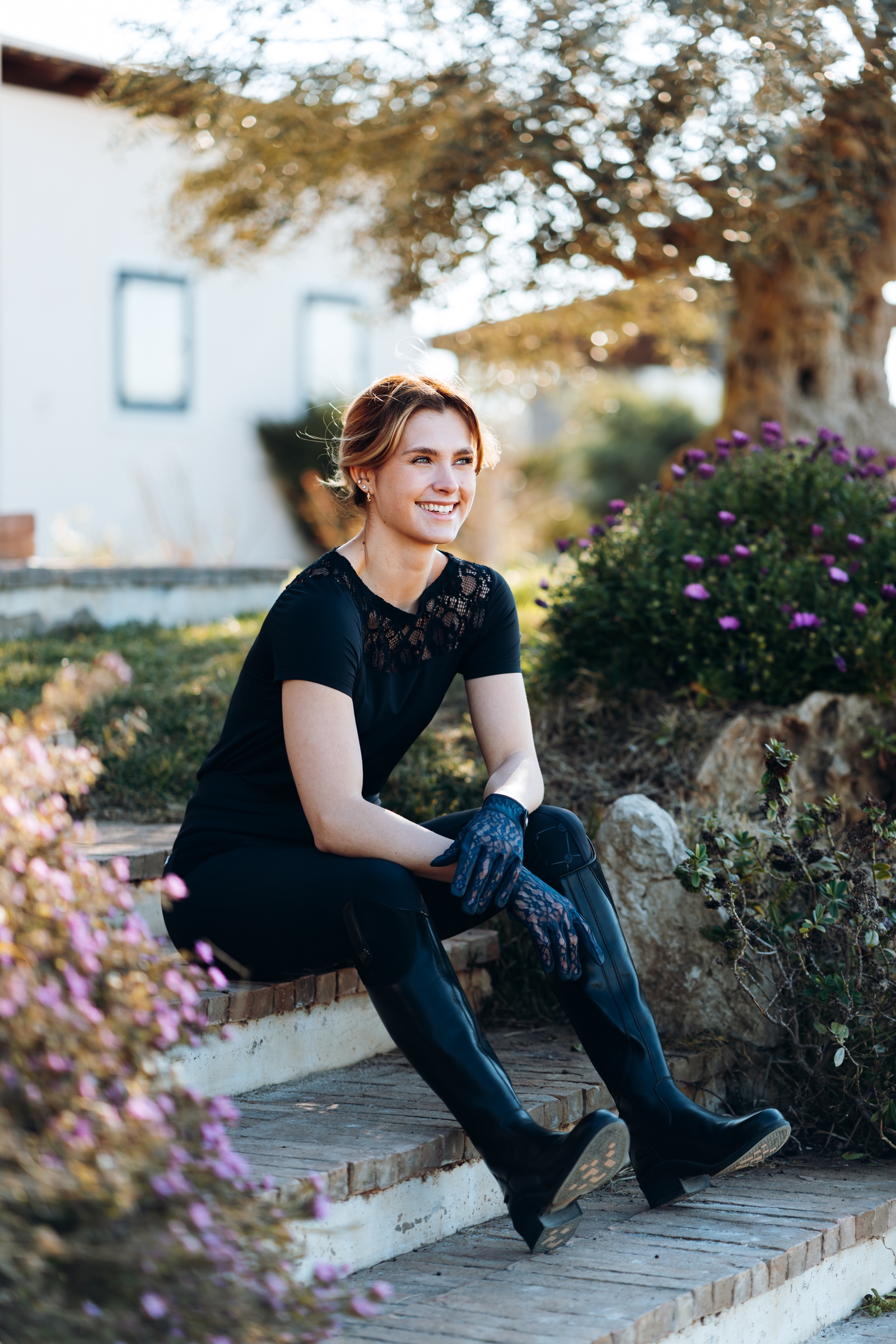 B Vertigo Lace ridehandsker, damemodel