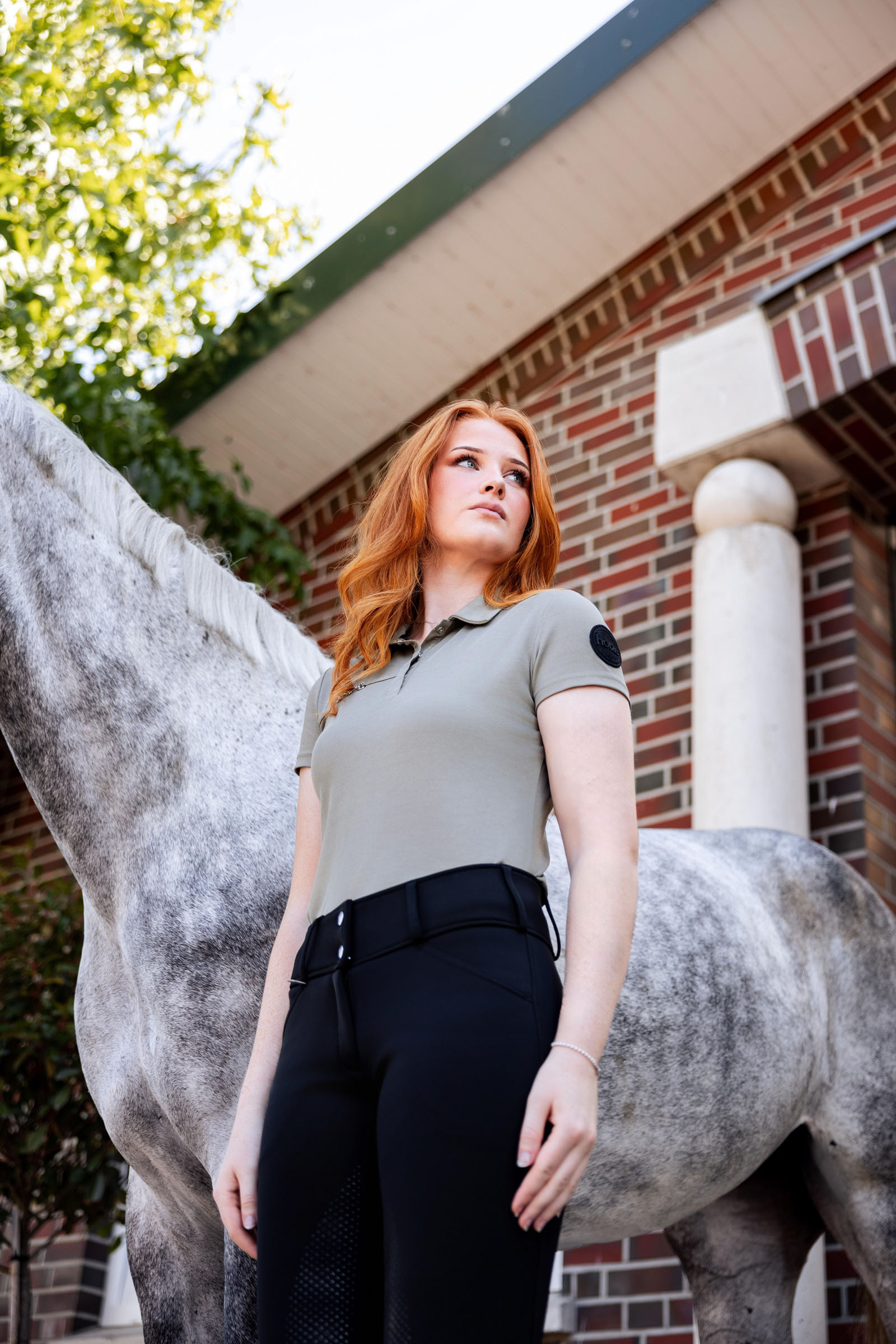 Horze Denise funktionel, kort&aelig;rmet poloshirt, damemodel