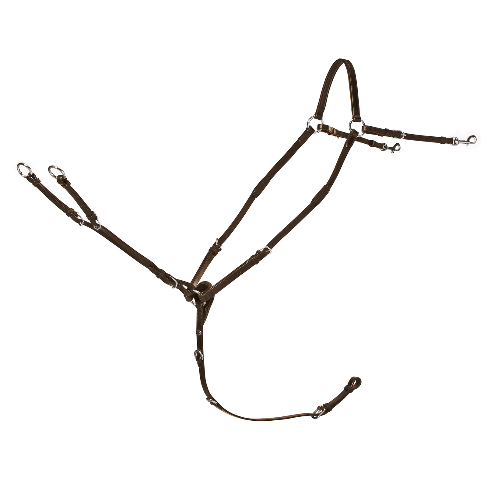 Antique Brown/Silver Schockemöhle Sports Race II, brystplade basic