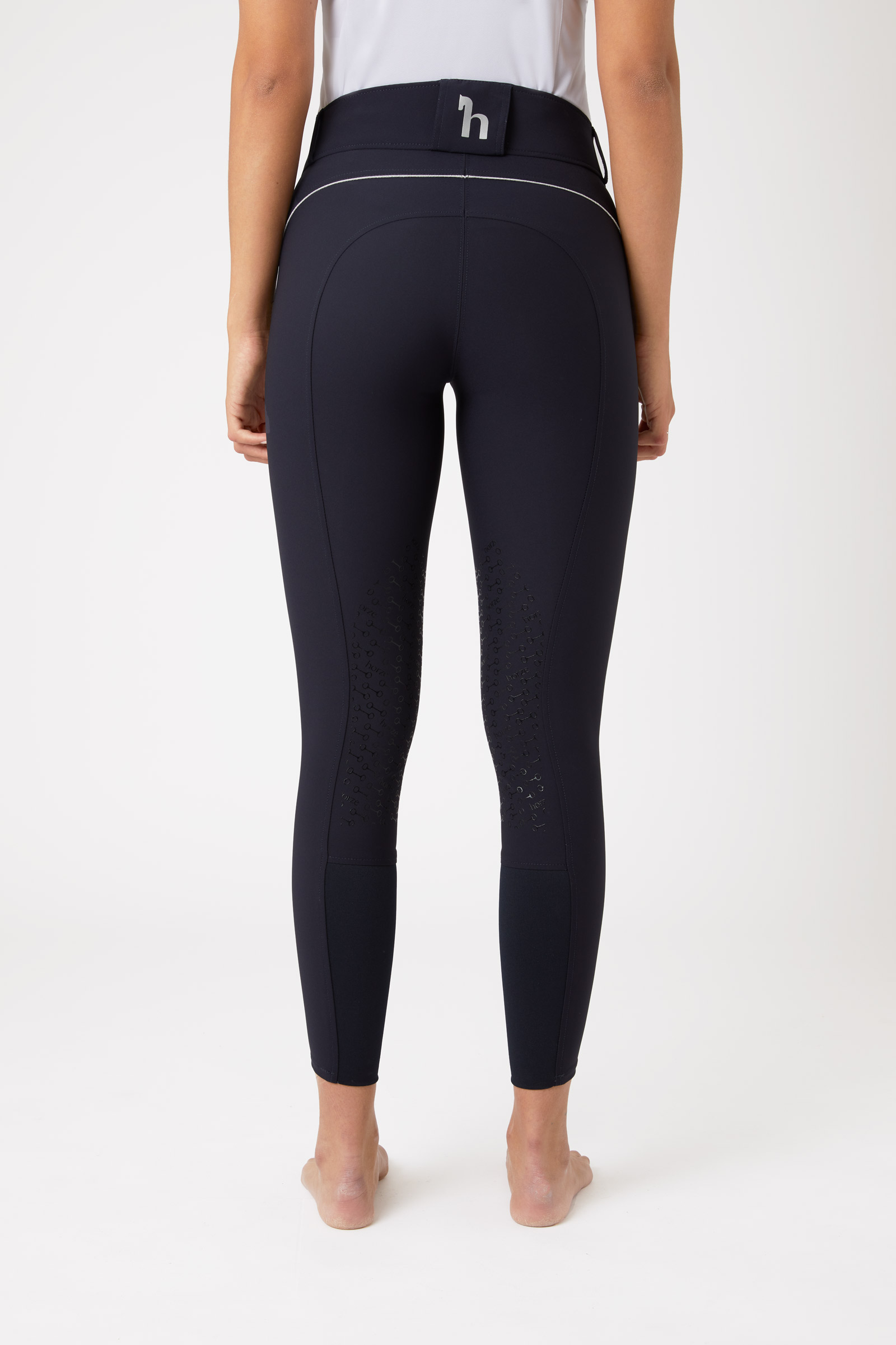 Horze Aubrey ridebukser med h&oslash;j talje og silikonegrip p&aring; kn&aelig;, damemodel