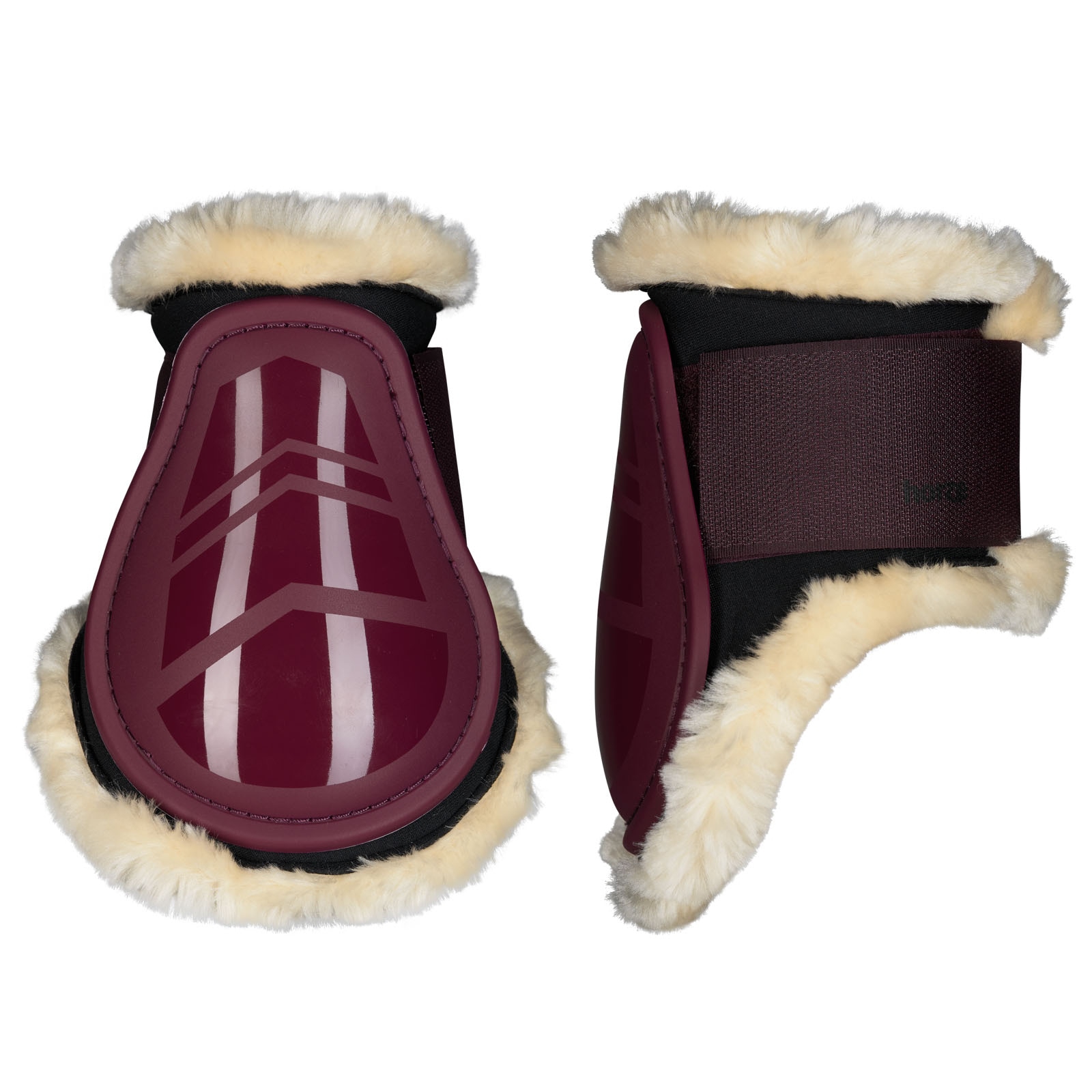 Dark Red Horze Windsor kodegamacher med faux fur