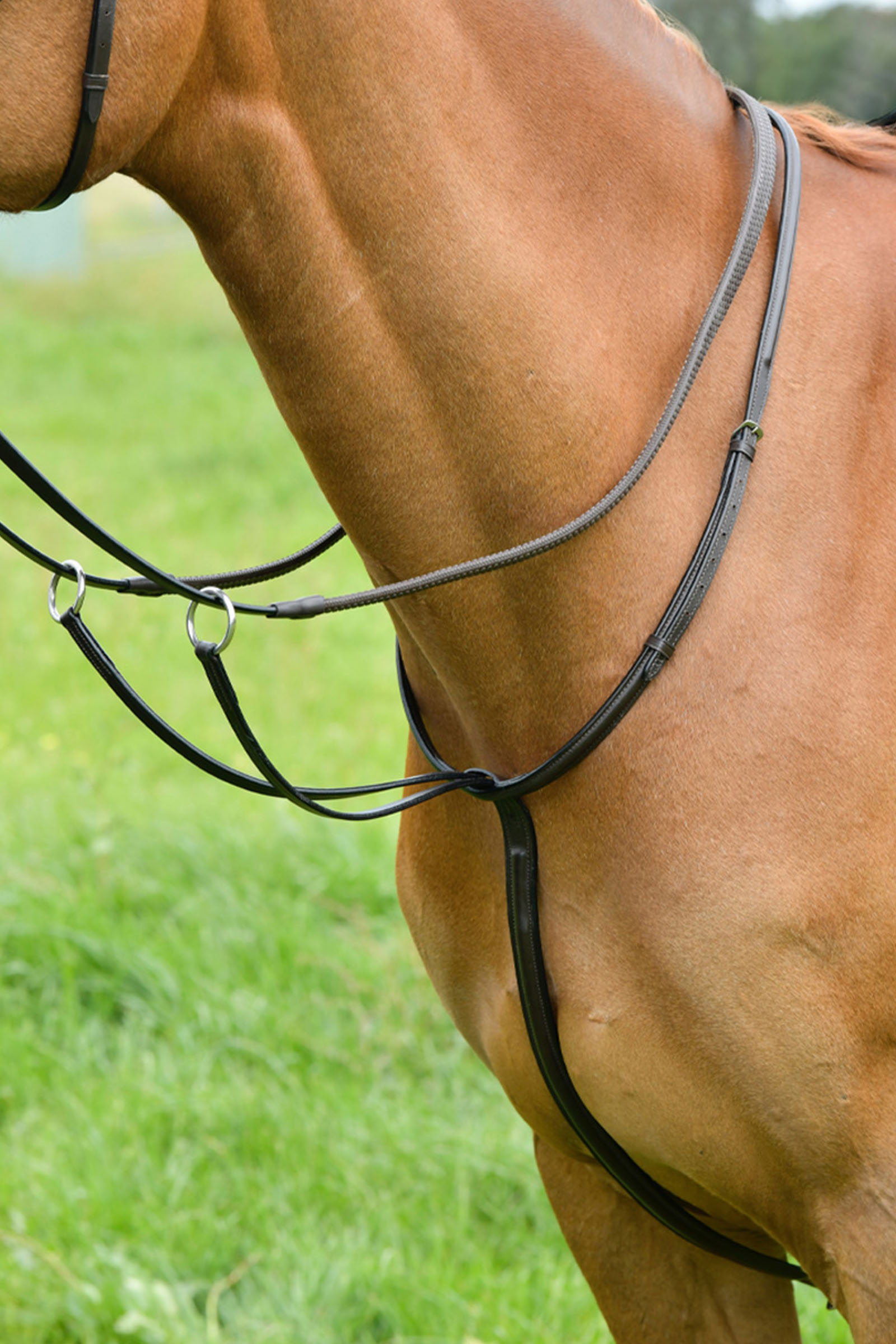 Brown Kincade klassisk l&oslash;bemartingal med h&aelig;vet syning