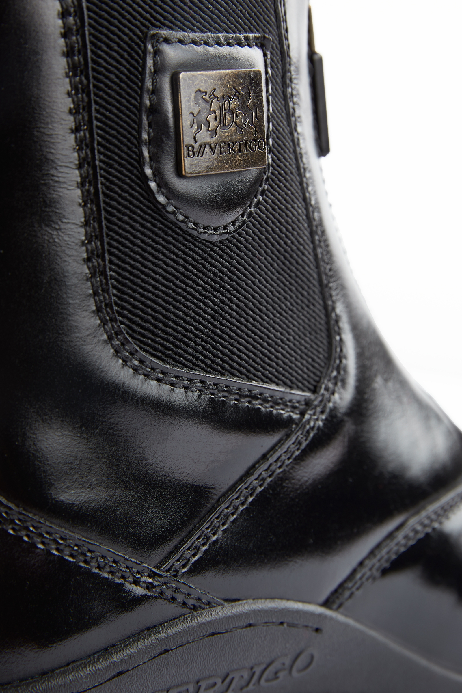 B Vertigo Saturn læderjodhpurstøvler med frontlynlås, damemodel