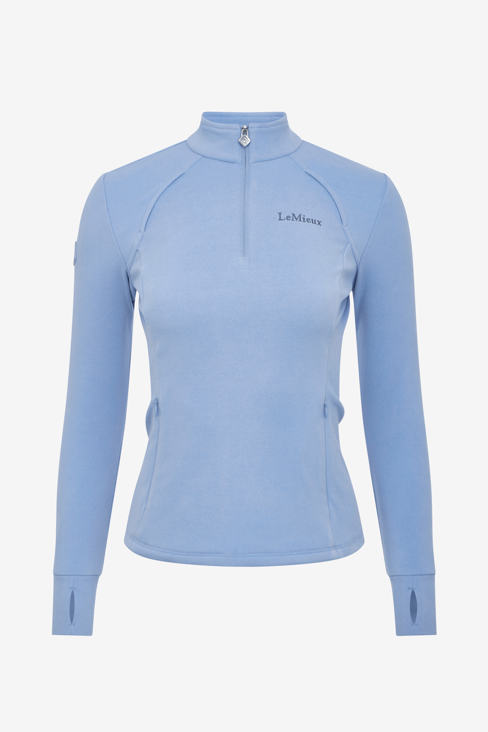 Powder Blue LeMieux Frances dame fleece med kvart lynl&aring;s