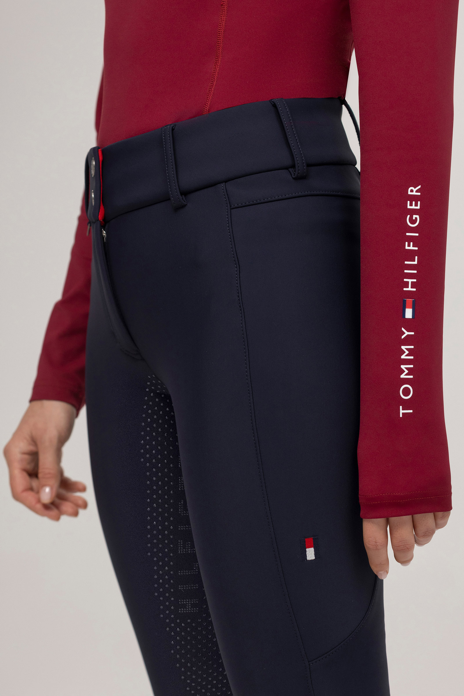 Tommy Hilfiger Equestrian Minnesota Kvinders Softshell Ridebukser Med Fuld S&aelig;de