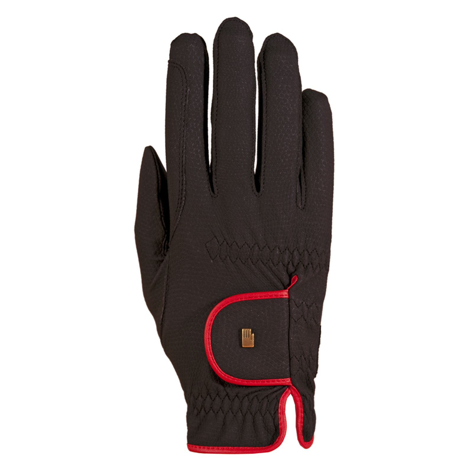 Black/Red Roeckl Lona Roeck grip tofarvet