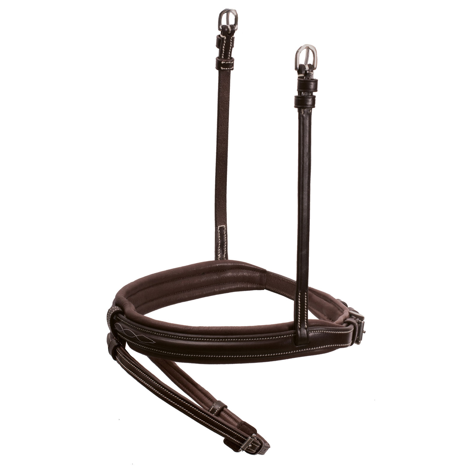 Dark Brown/Cream/SIlver Schockemöhle Sports næsebånd Tokyo F Select.