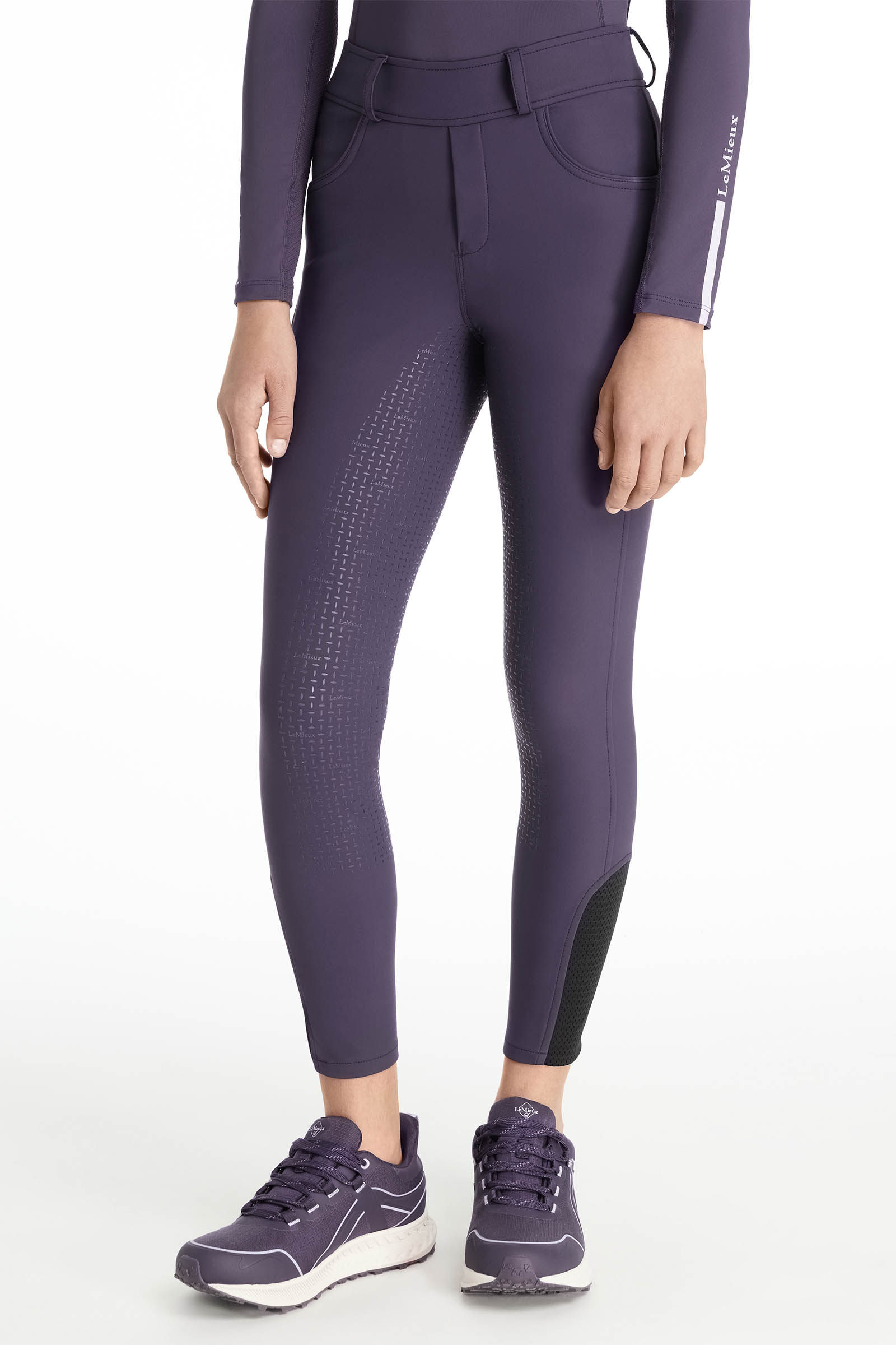 LeMieux Young Rider Ella børne breggings med blød inderside og fuldt grip