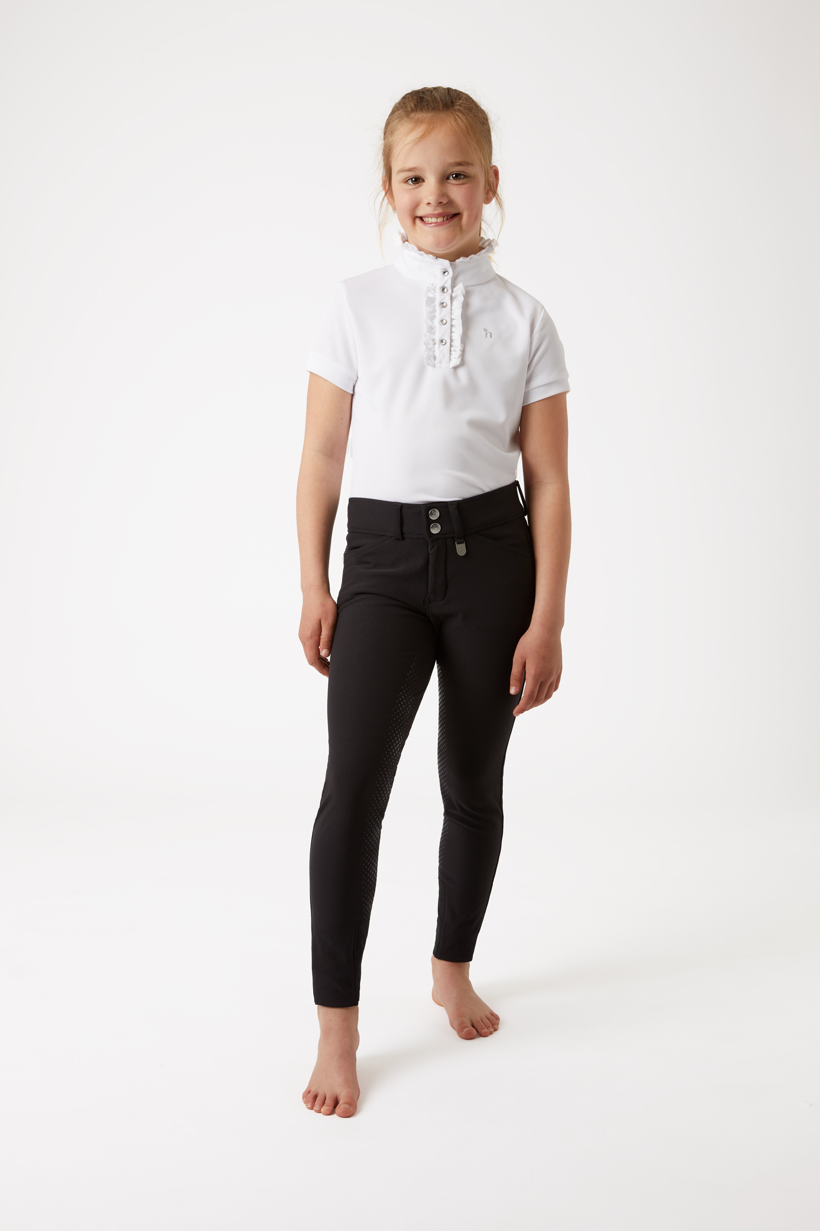 Horze Grand Prix ridebukser til b&oslash;rn med silikone-fulds&aelig;de