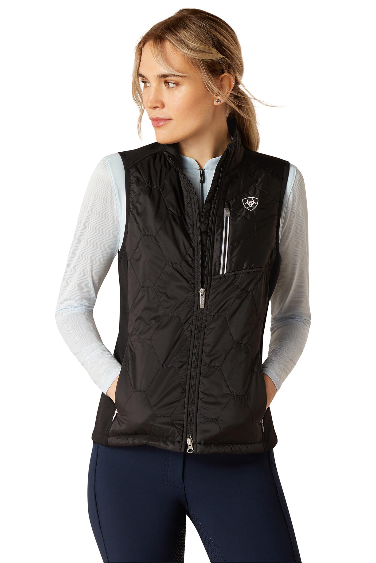 Black Ariat Fusion dame-isoleret vest