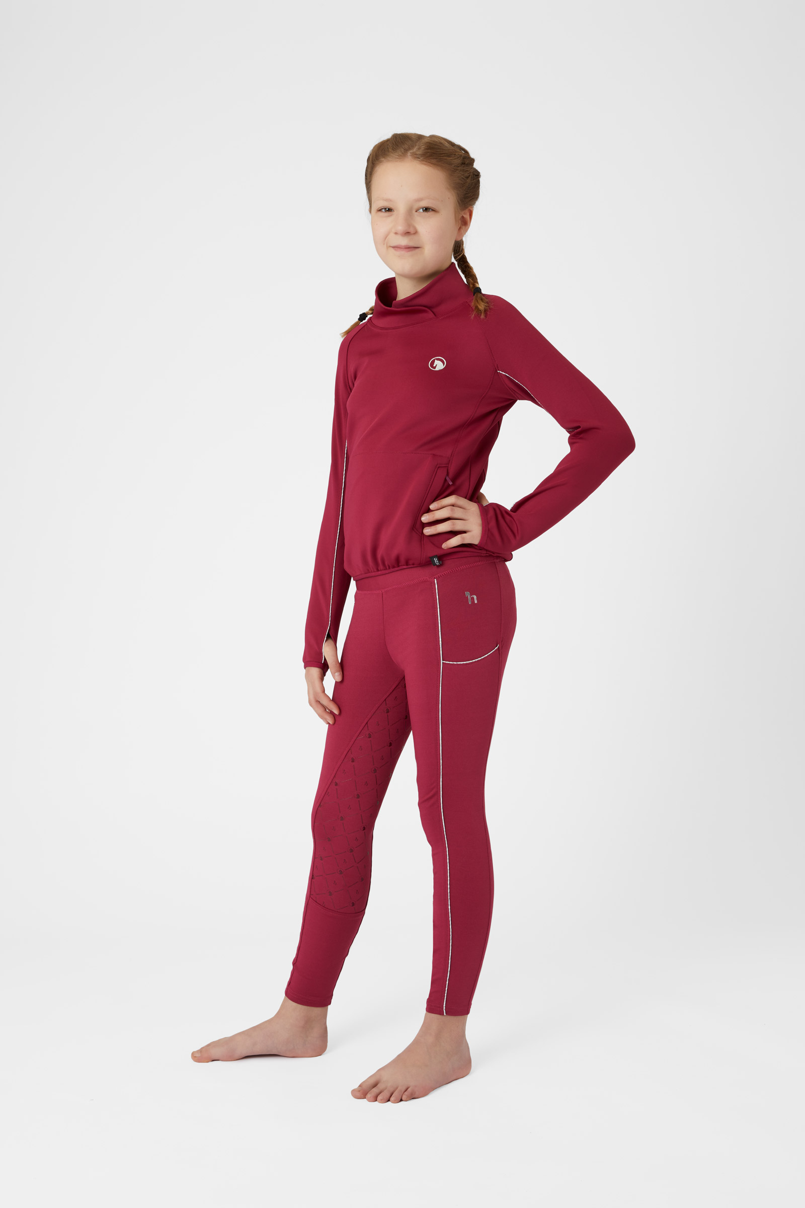Horze Ella funktionel sweatshirt, b&oslash;rnemodel