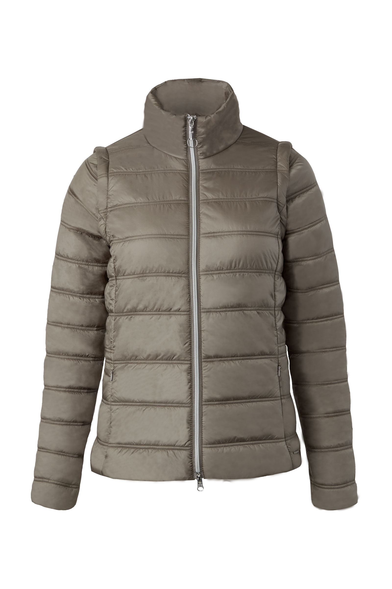 Morel Brown Horze Natalie jakke med aftagelige &aelig;rmer, damemodel