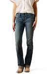 Ariat R.E.A.L. Mid Rise Stretch Icon Stackable Straight Leg Dame jeans