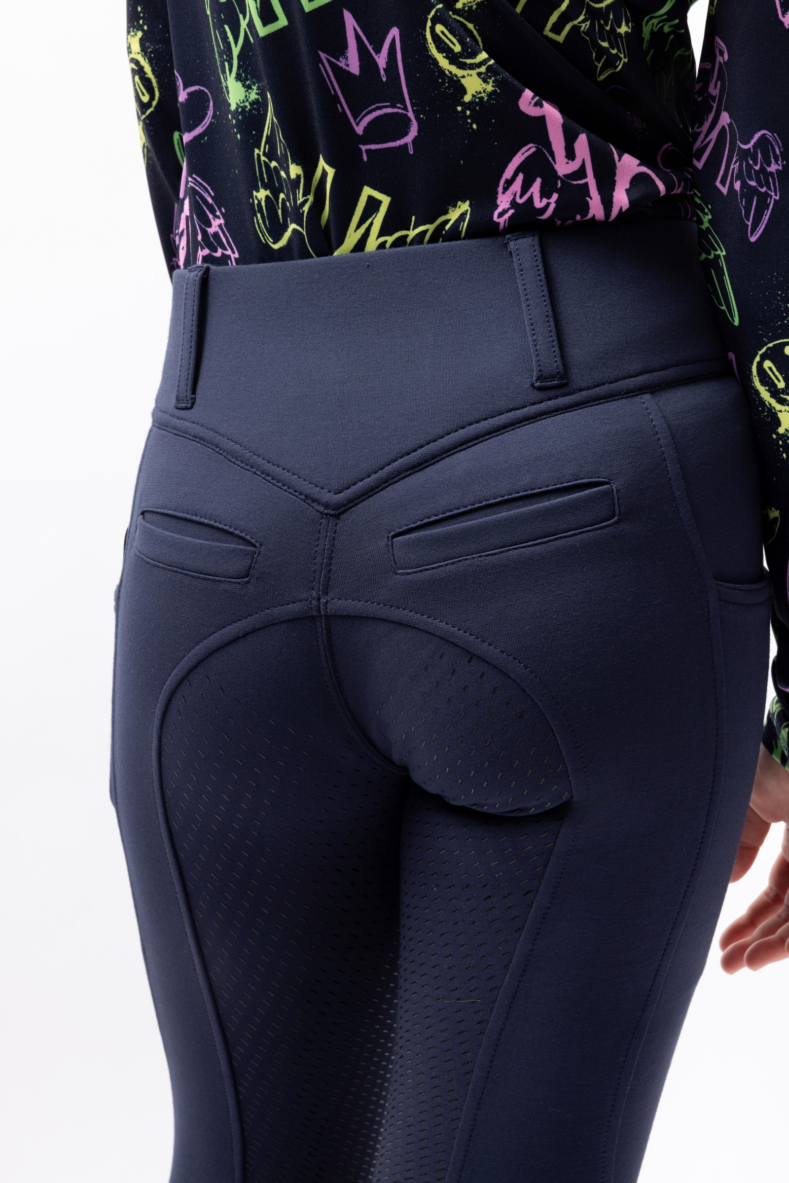 Horze Mira B&oslash;rne ridebukser med fuldt s&aelig;de